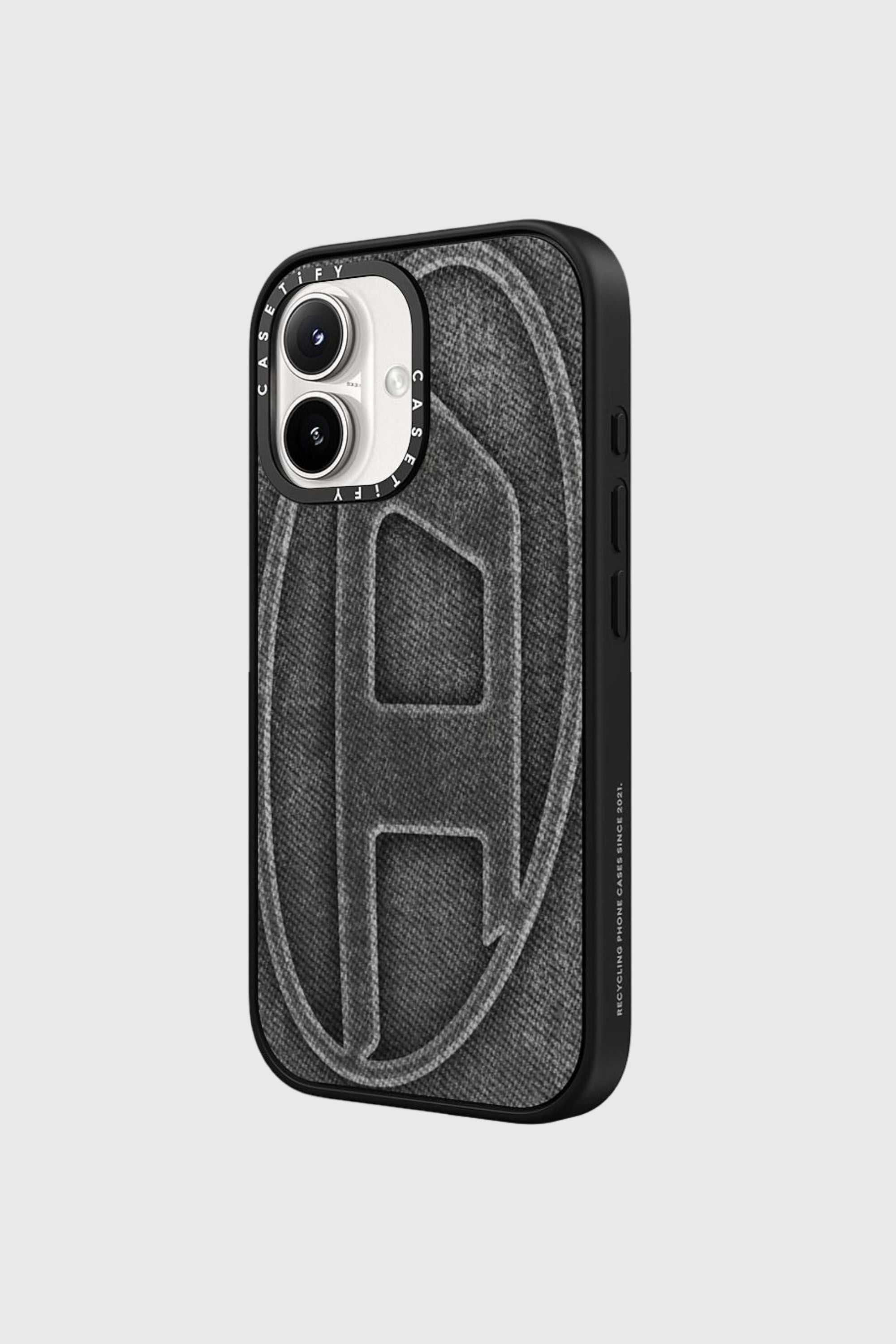 Diesel - 60578 MOULDED CASE, Unisex's Oval D impact case for iPhone 16 in Black - 2