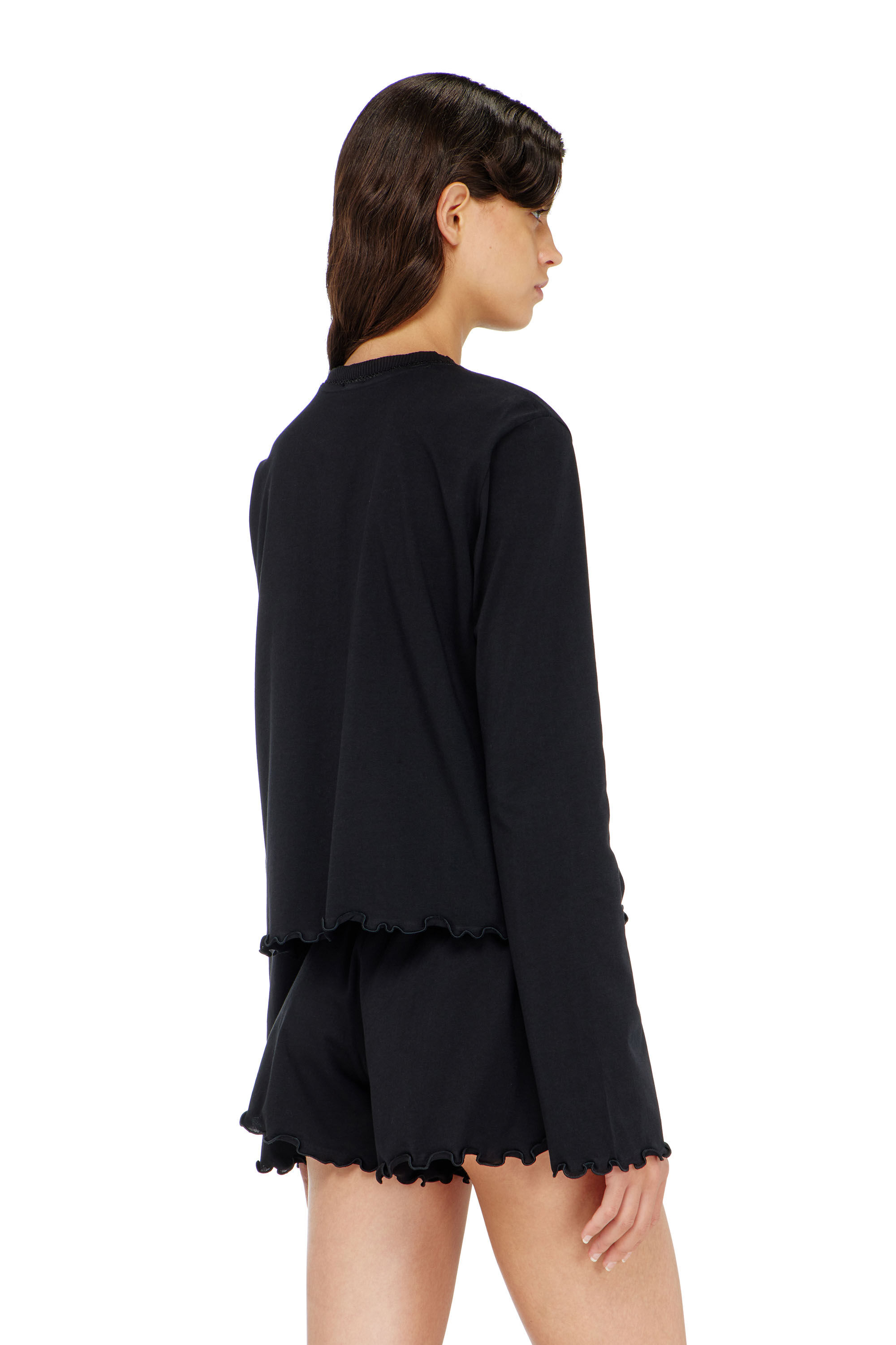 Diesel - SET-LORELAI-D-CORE, Woman's Pajama set in cotton with floral detail in null - 4