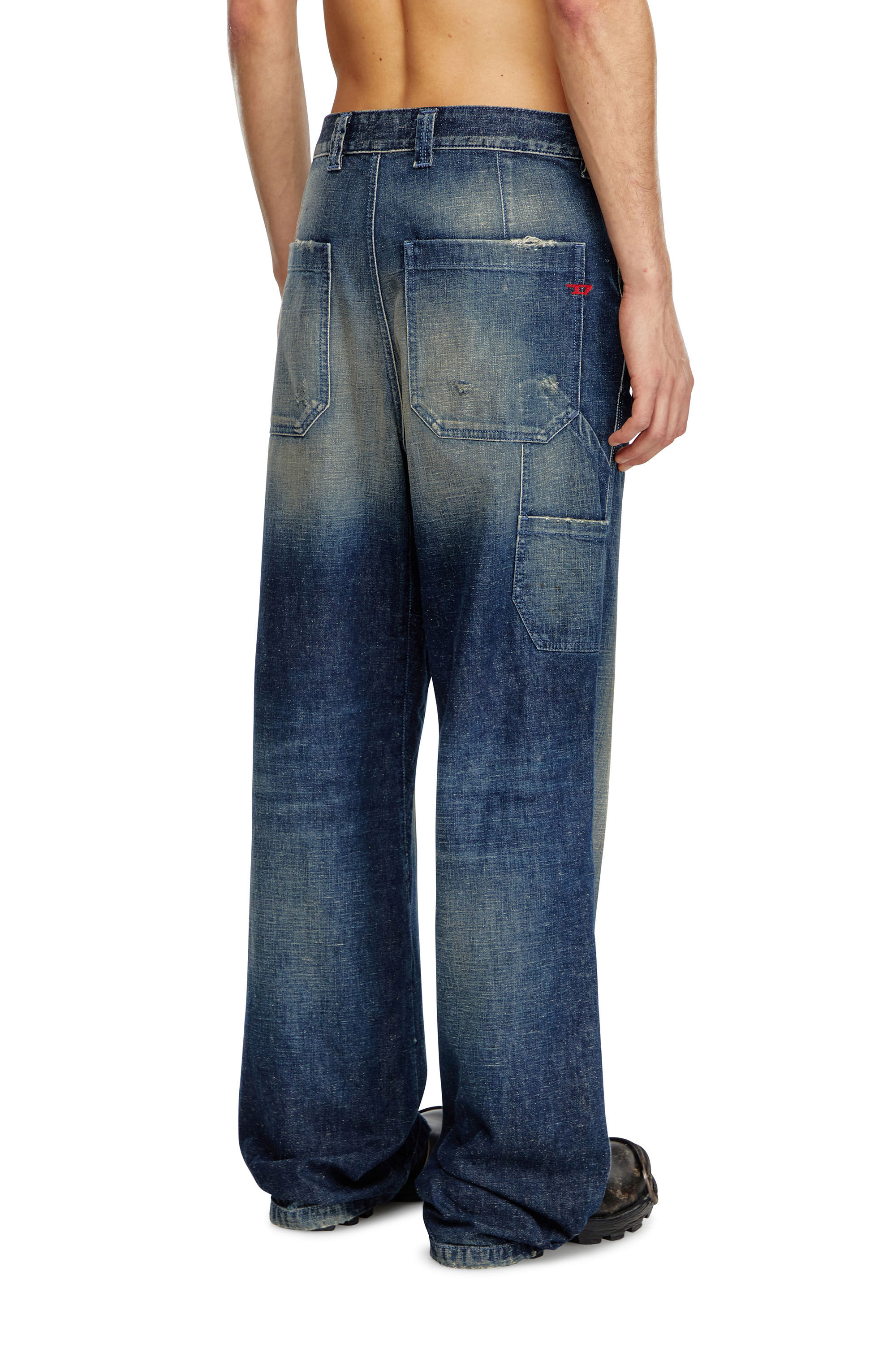 Diesel - Man's Straight Jeans D-Livery 09J91, Dark Blue - 4