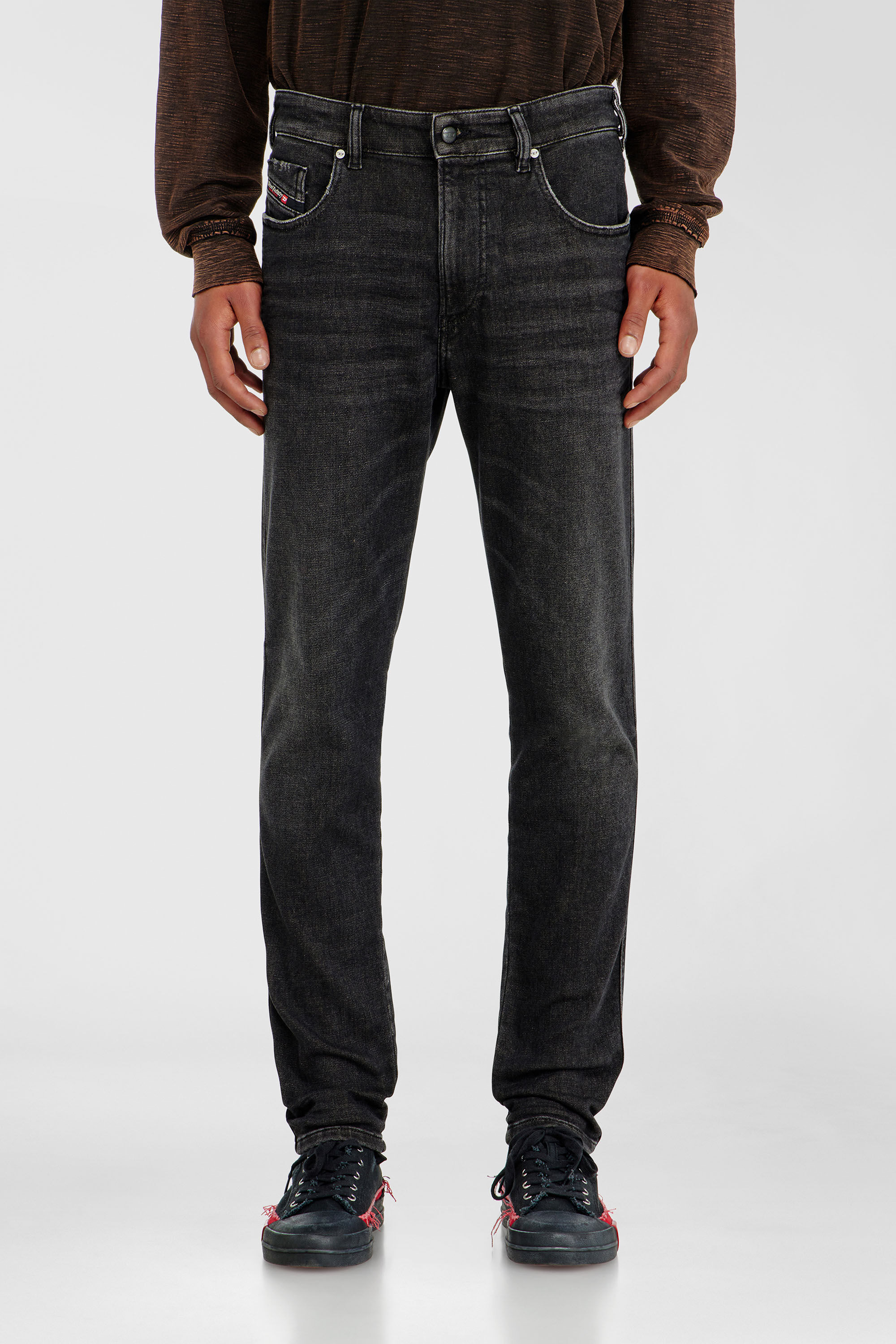 Diesel - Man's Slim 2062 D-Strukt Joggjeans&reg; 09P92, Black/Dark grey - 2