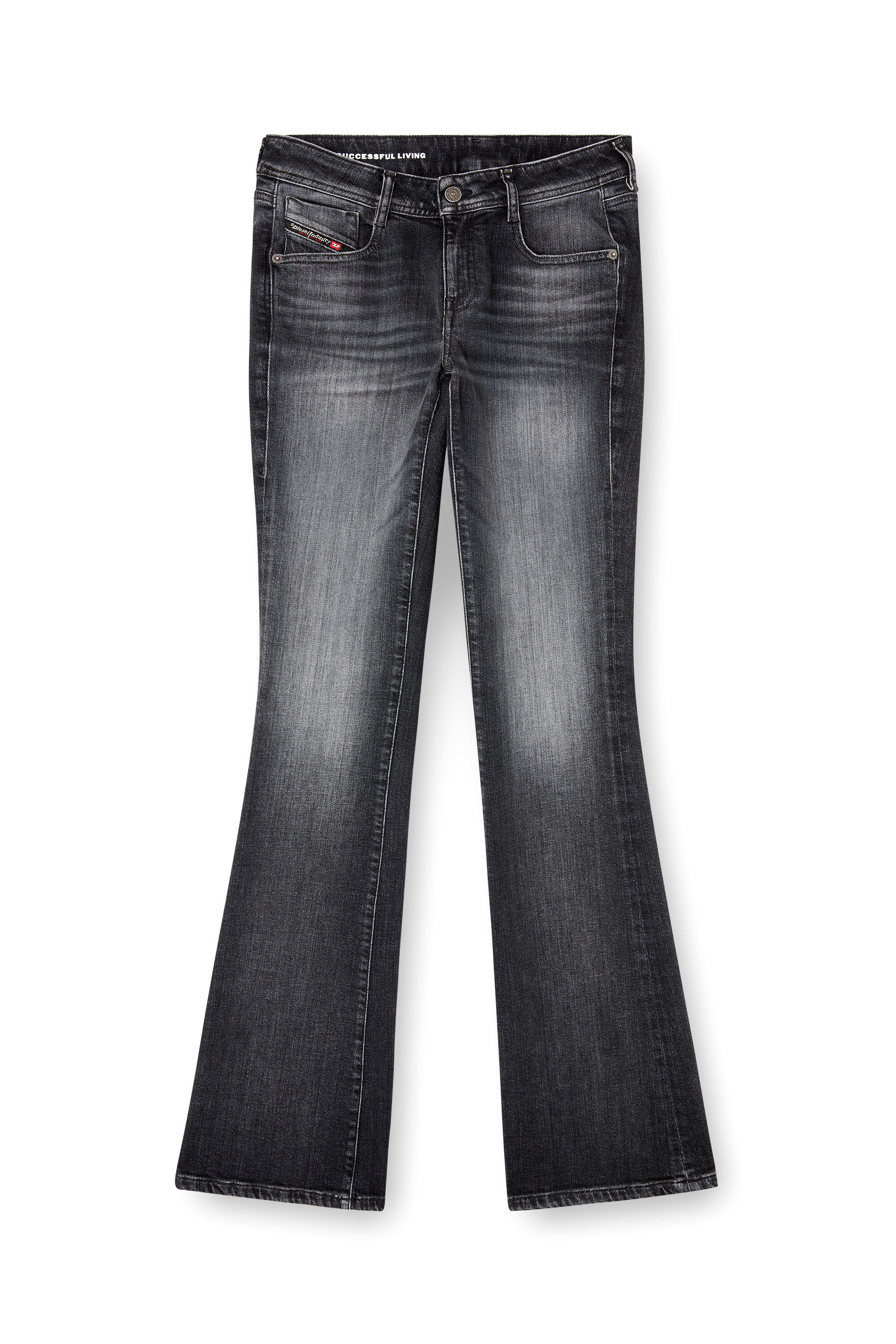 Diesel - Woman's Bootcut Jeans 1969 D-Ebbey 09L98, Black/Dark grey - 2