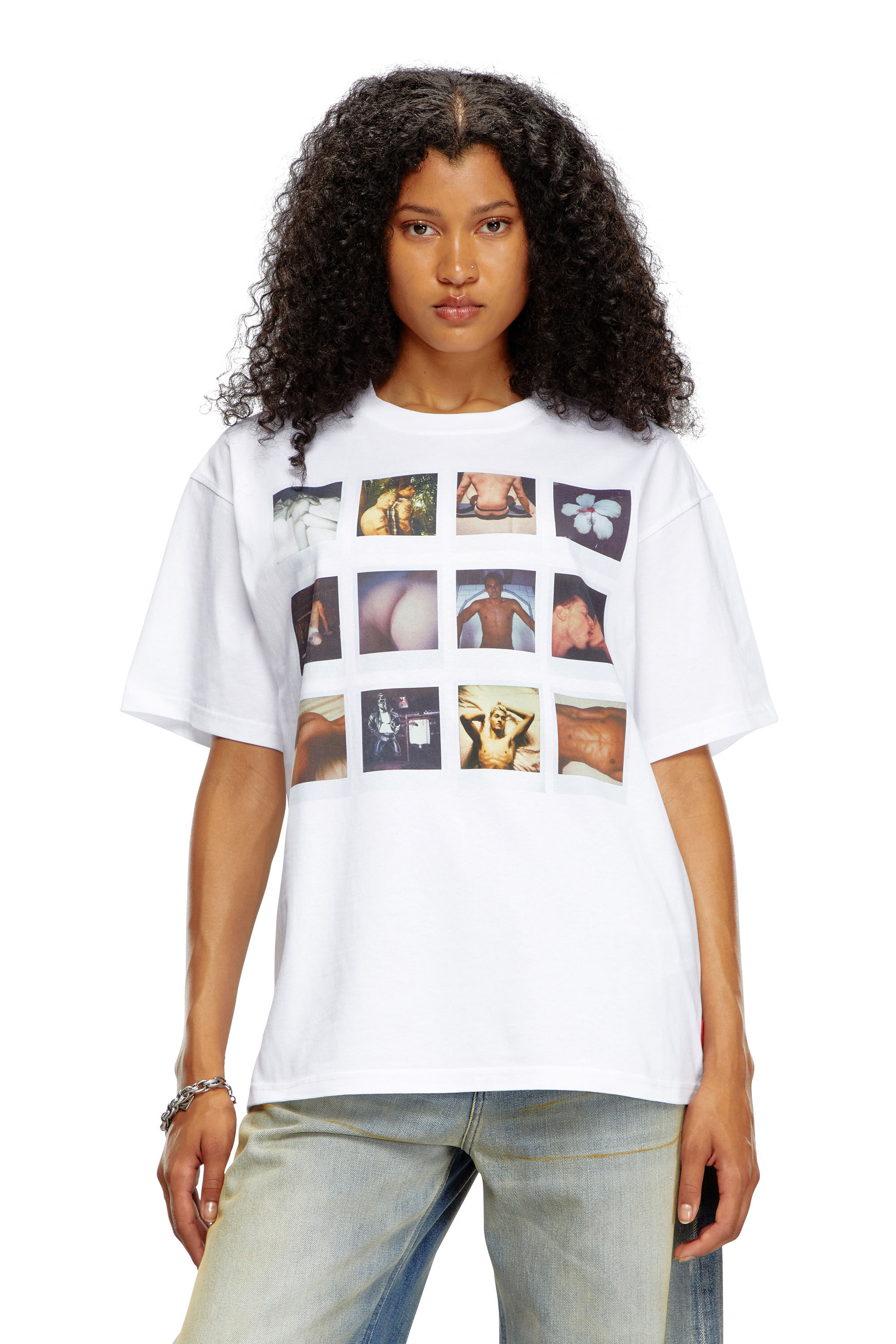 Diesel - PR-T-BOXT-SS, Unisex T-shirt with polaroid patches in White - Image 5