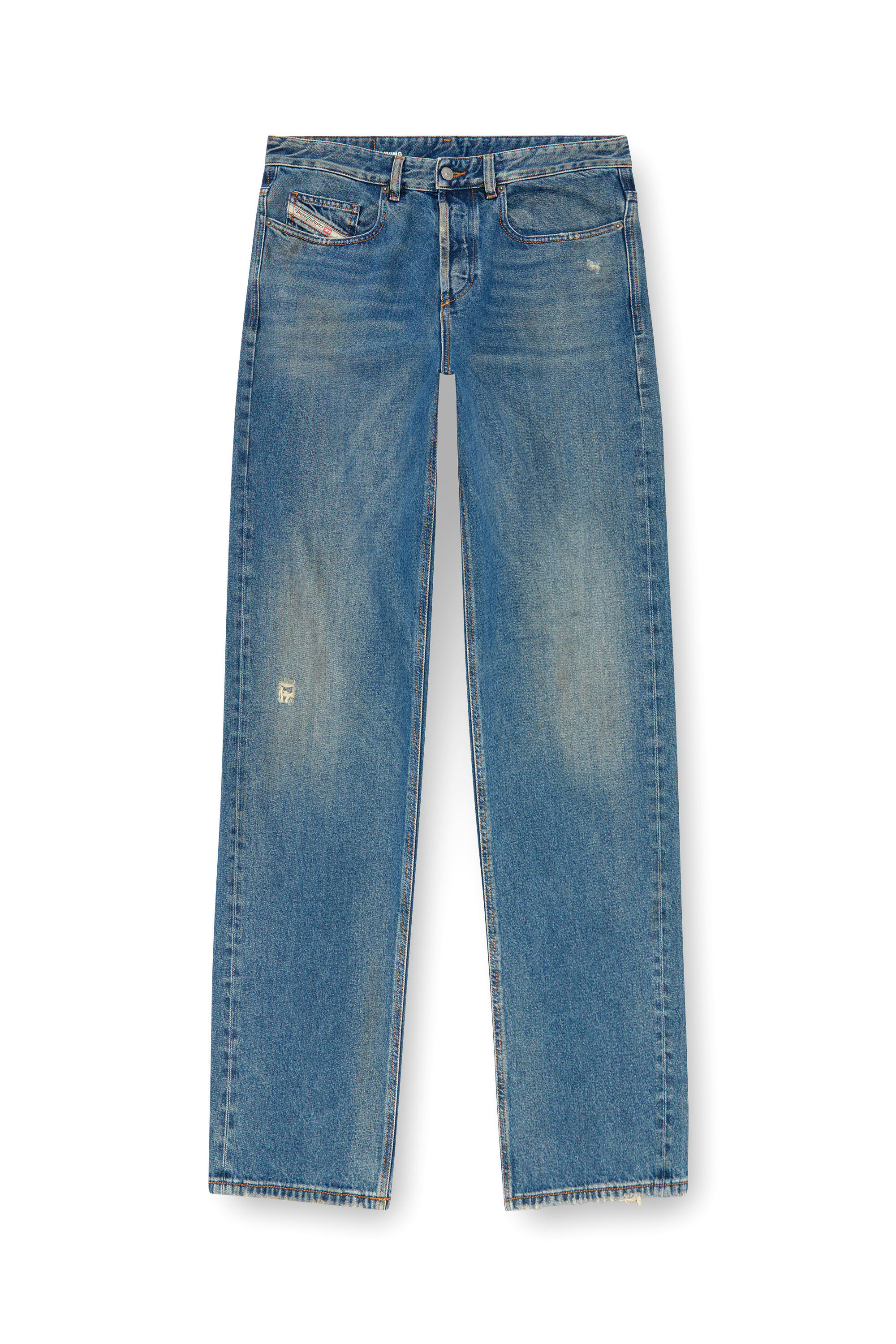 Diesel - Man Straight Jeans 2001 D-Macro 09J79, Medium blue - Image 2