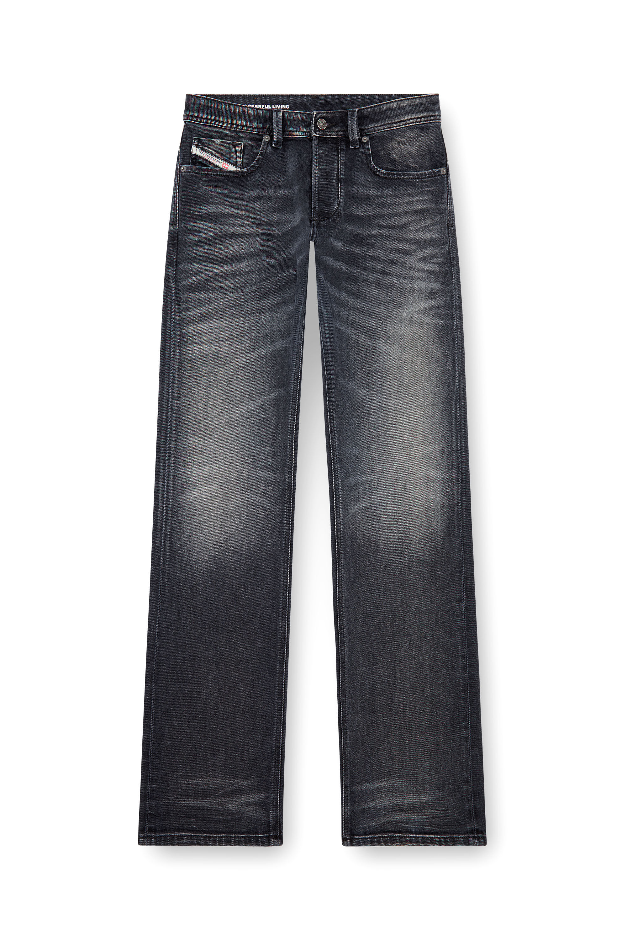 Diesel - Man's Straight Jeans 1985 Larkee 09J65, Black/Dark grey - 2