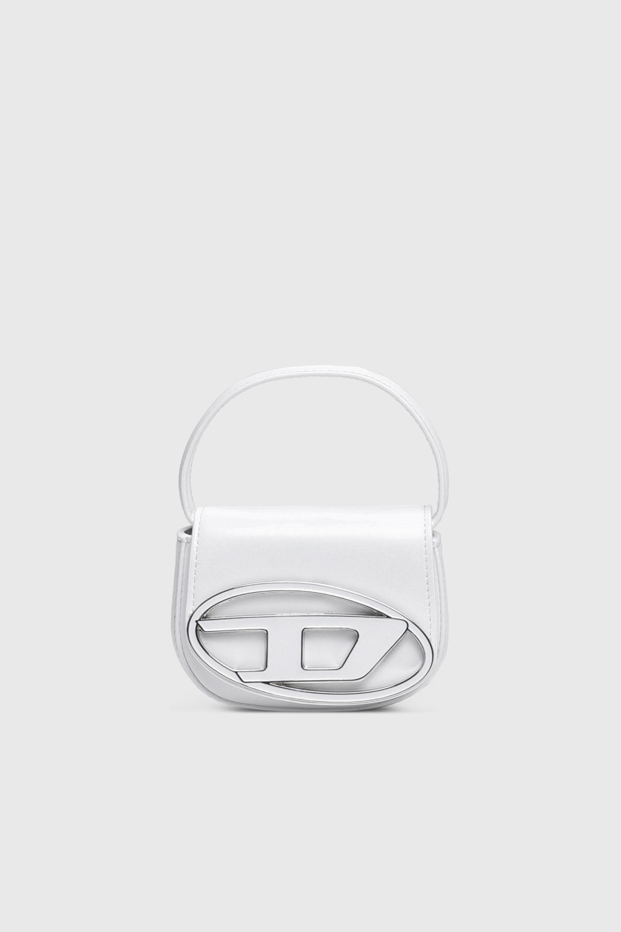 Diesel - 1DR XS, Woman's 1DR XS-Iconic mini bag with D logo plaque in White - 2