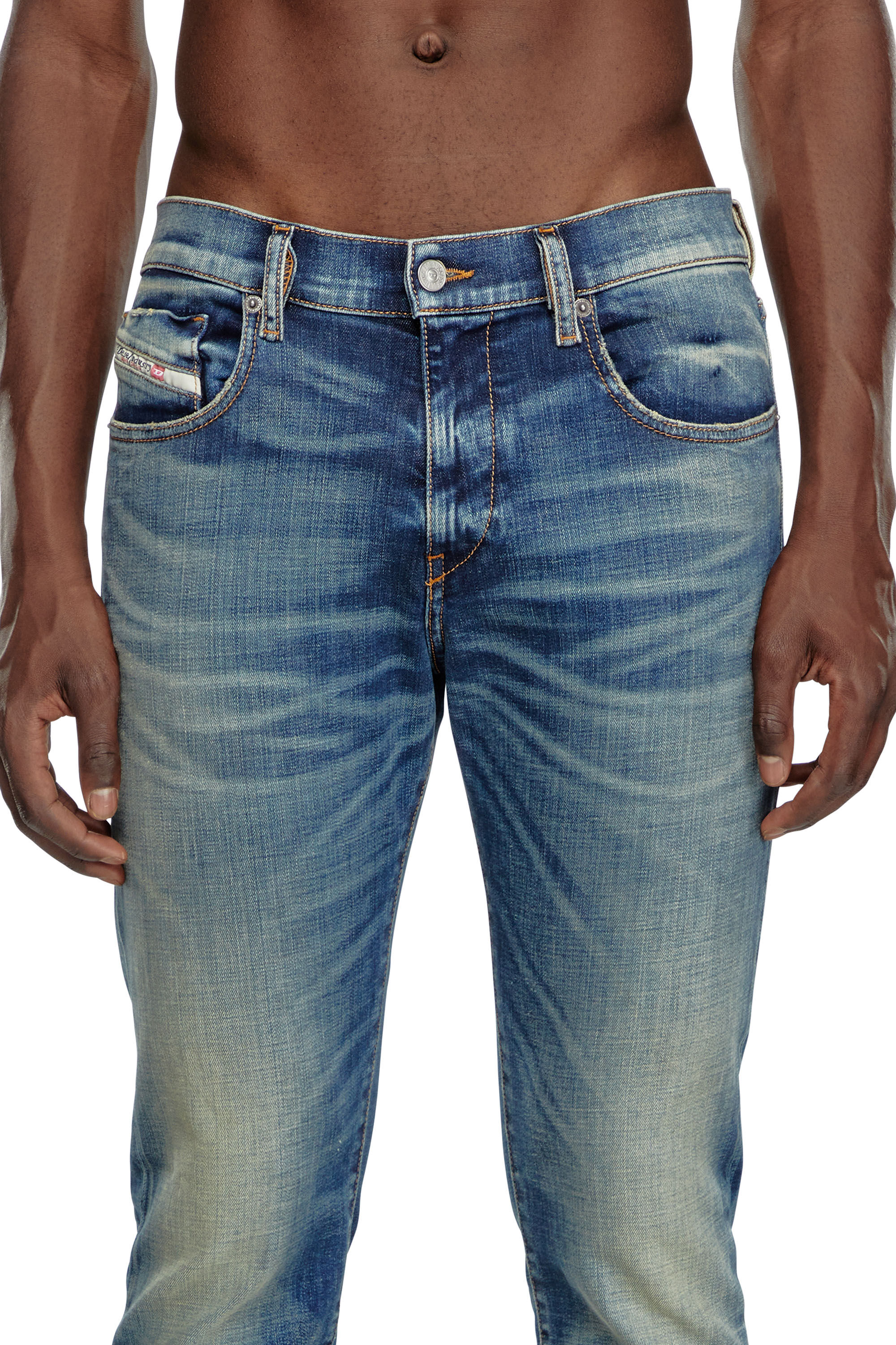 Diesel - Man's Slim Jeans 2019 D-Strukt 09J50, Medium blue - 5