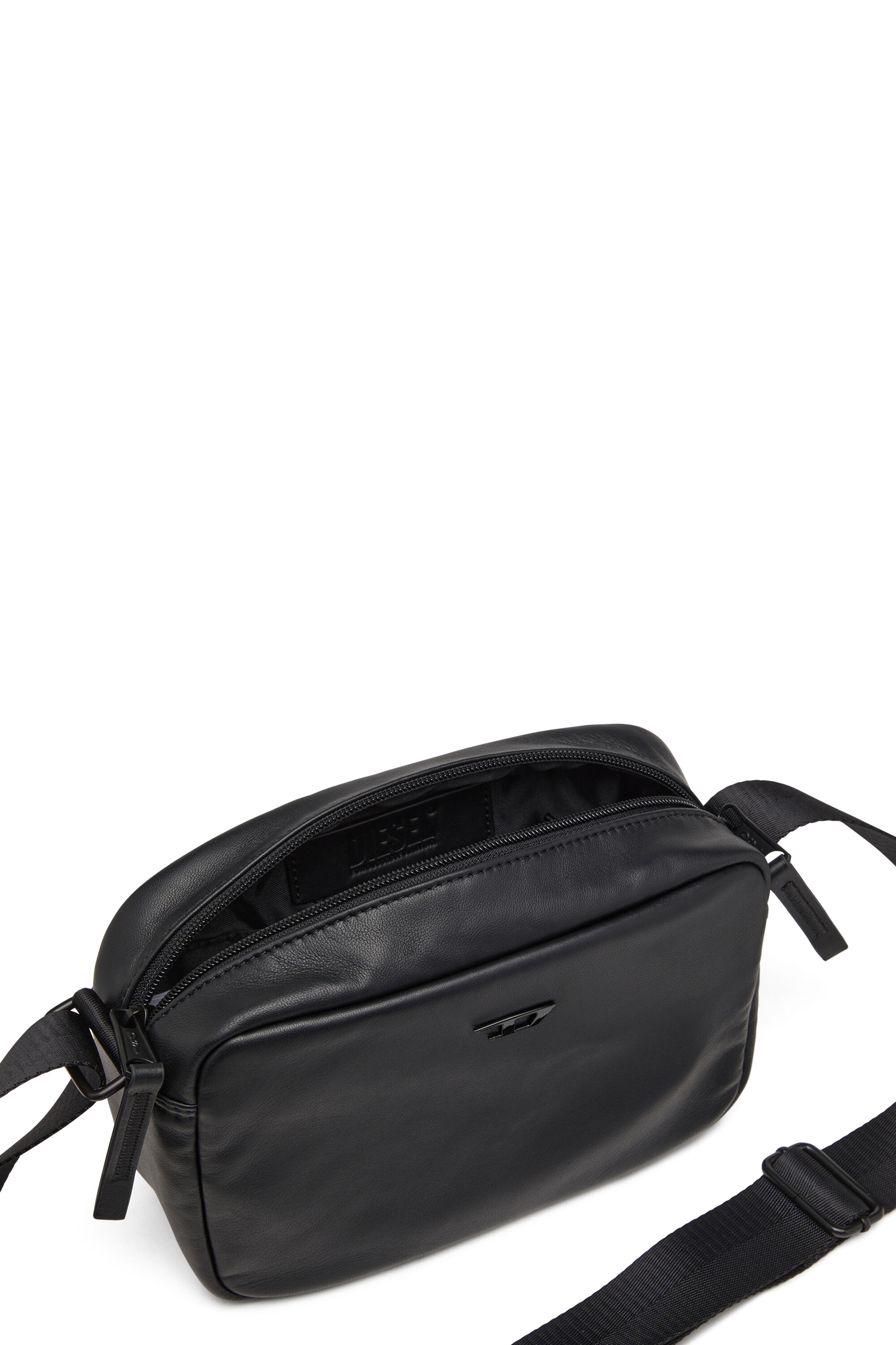 Diesel - RAVE CAMERA BAG X, Man's Rave-Camera bag in nappa leather in Black - 2