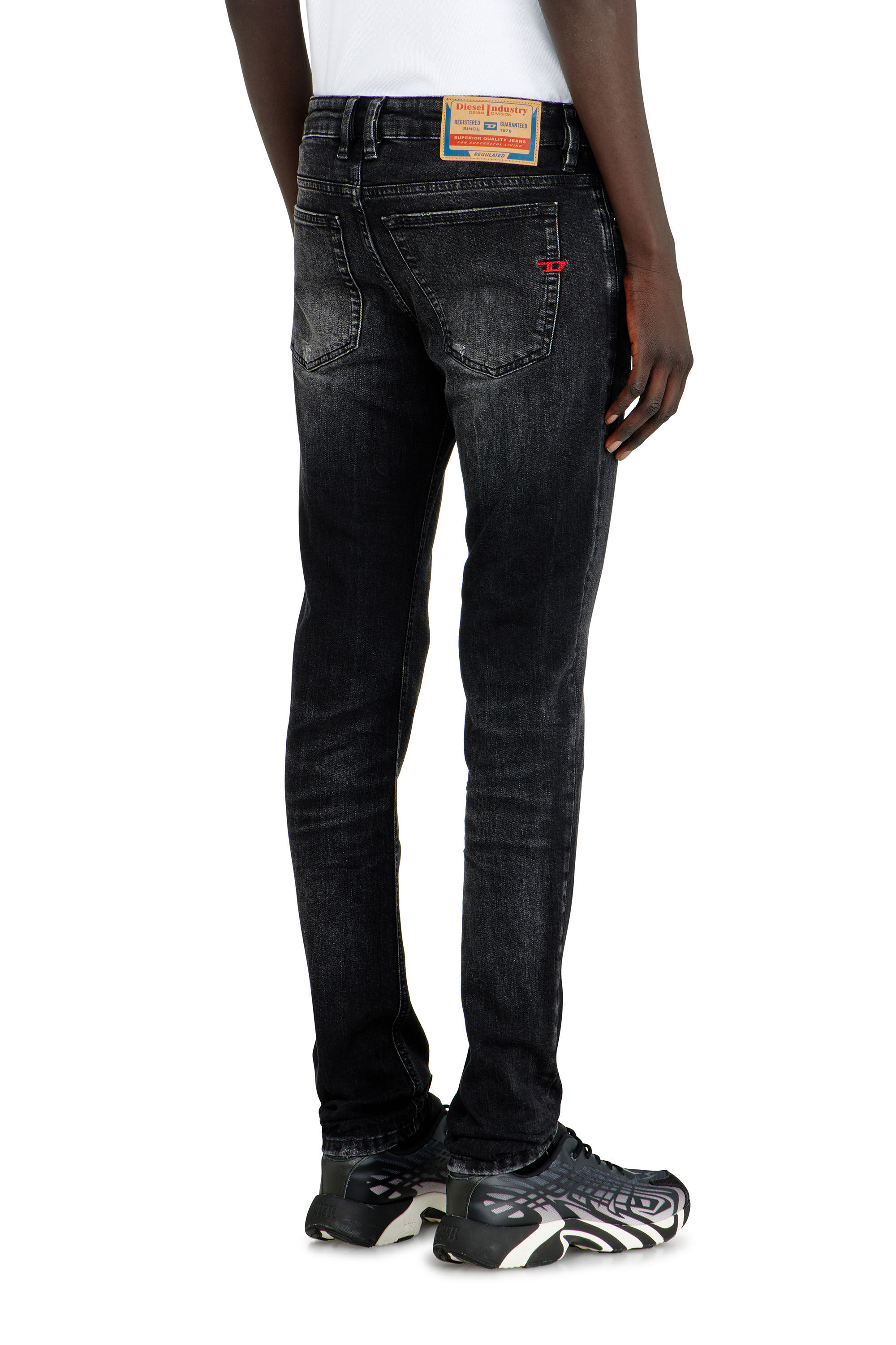 Diesel - Man's Skinny Jeans 1979 Sleenker 0DBDP, Black/Dark grey - 5