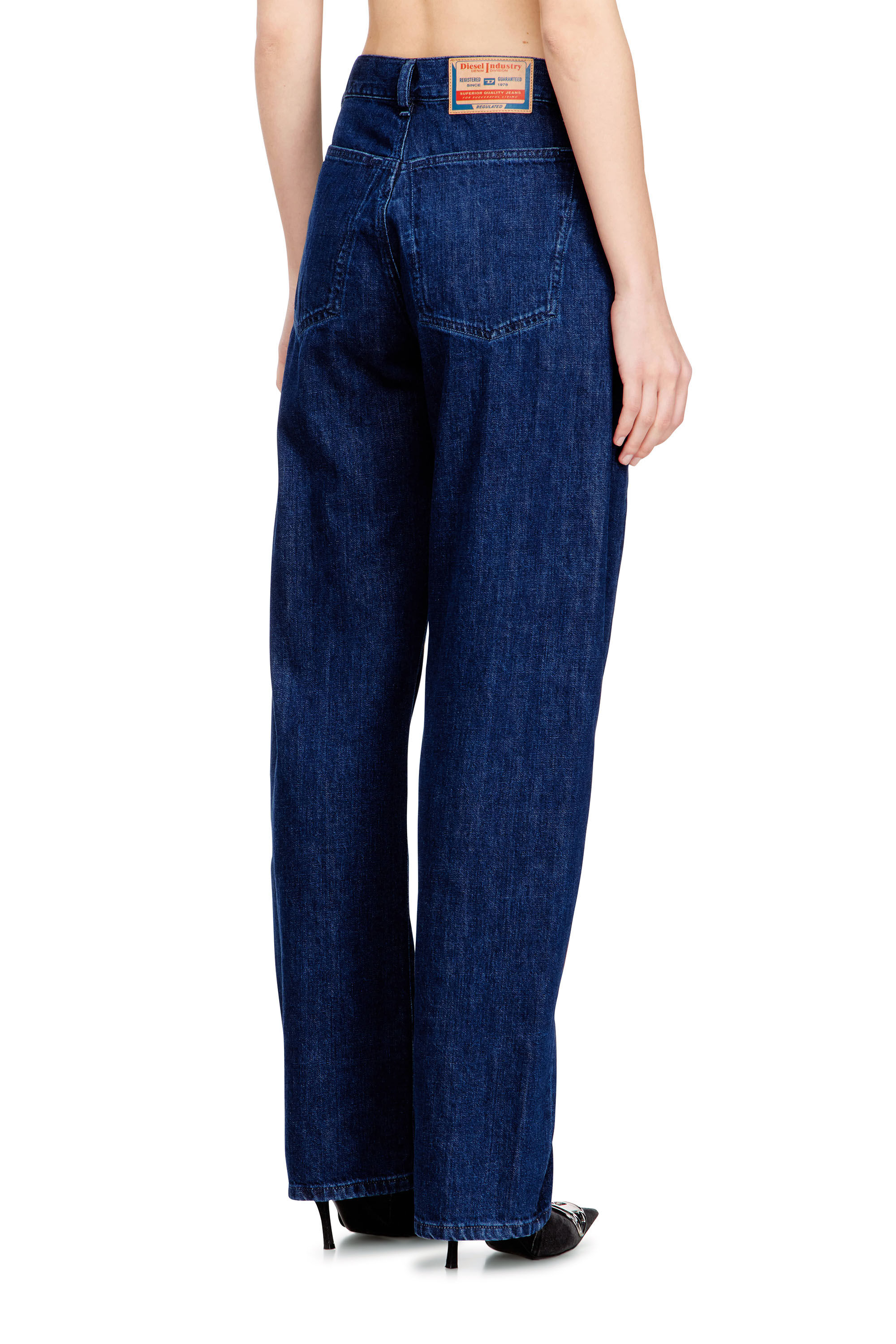 Diesel - Woman's Relaxed Jeans 1974 D-Ellz 0DBDX, Dark Blue - 3