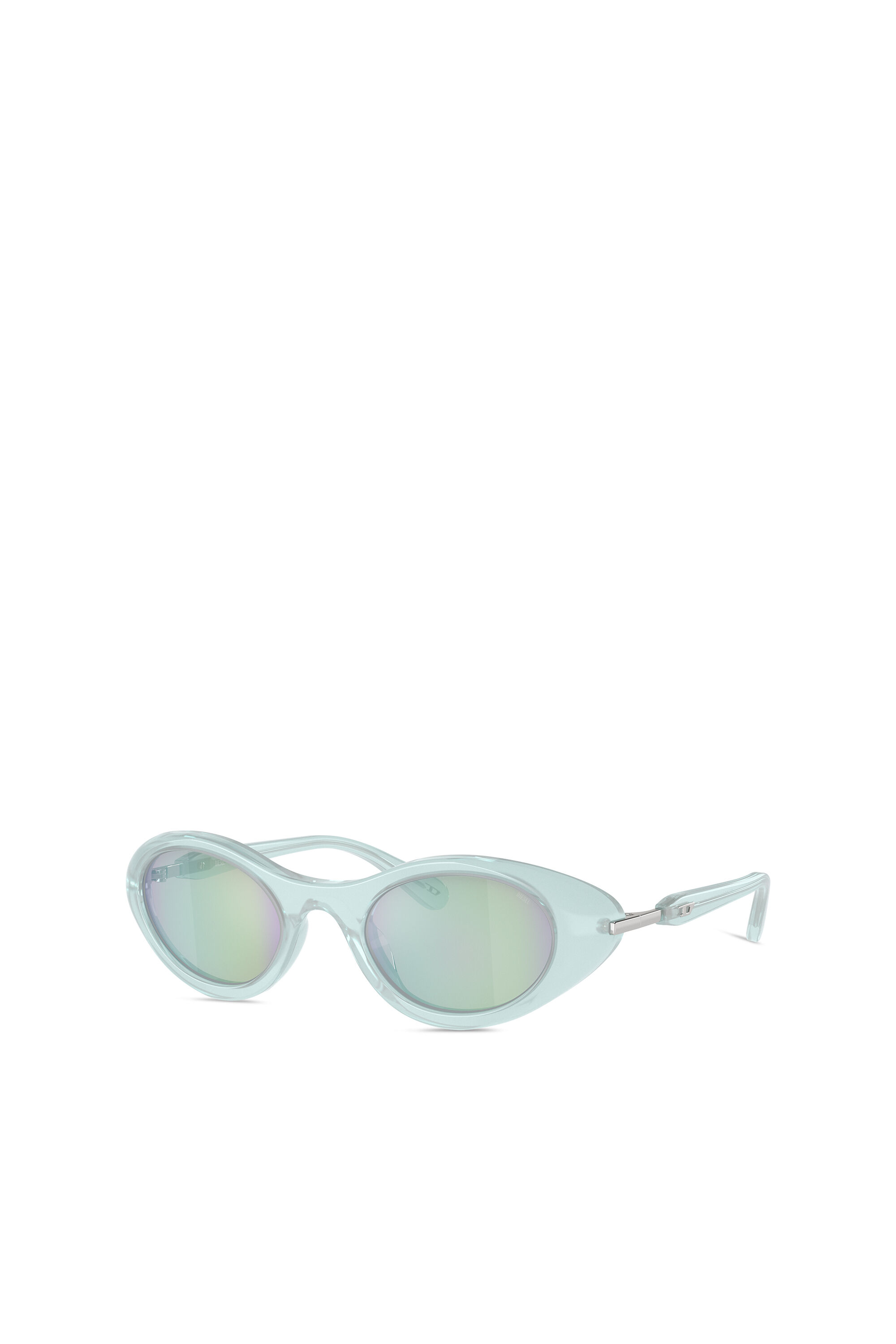 Diesel - 0DL2004, Unisex's Wrap-around shape sunglasses in Light Blue - 5