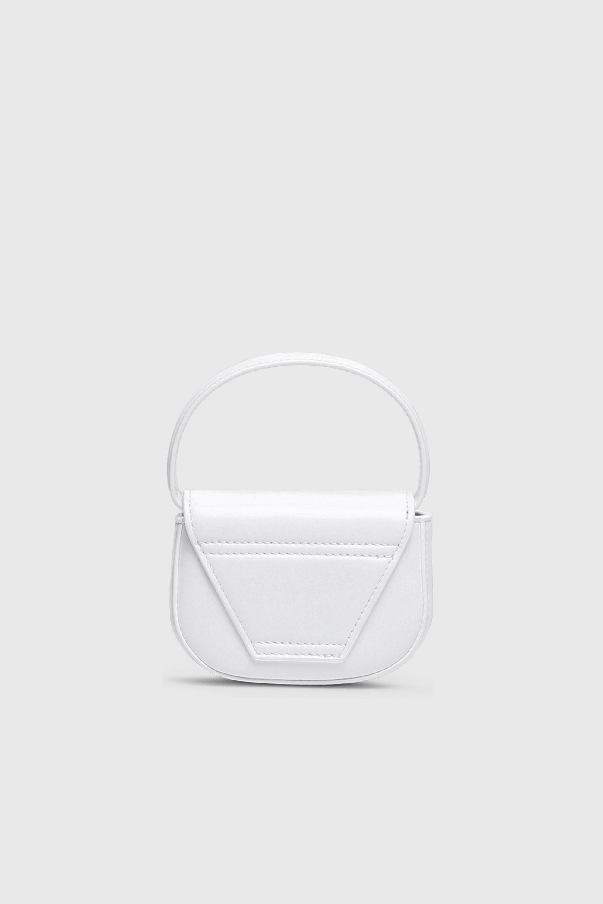 Diesel - 1DR XS, Woman's 1DR XS-Iconic mini bag with D logo plaque in White - 3