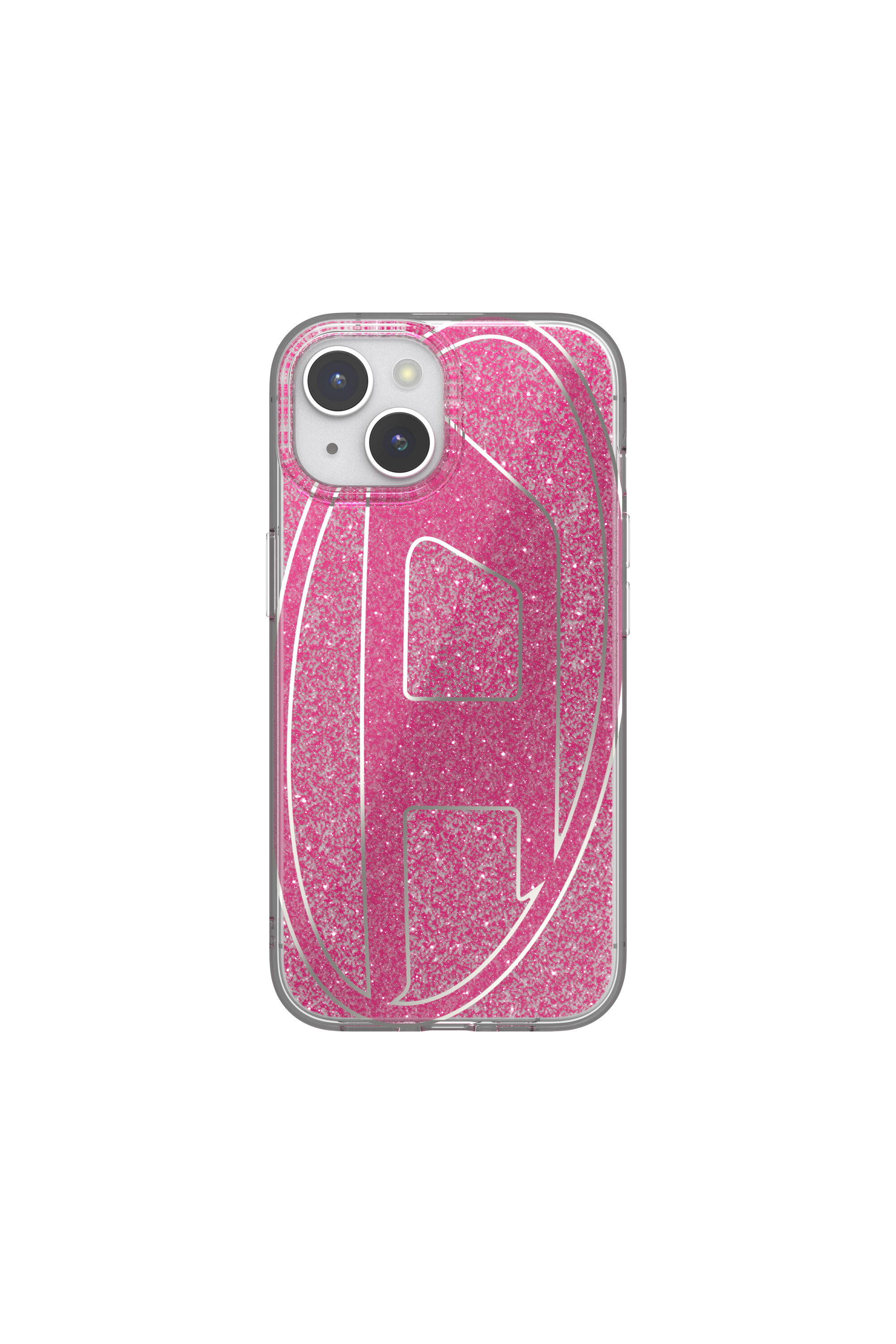 Diesel - 60035 AOP CASE, Unisex's Glitter Case for iP 15 in Pink - 2