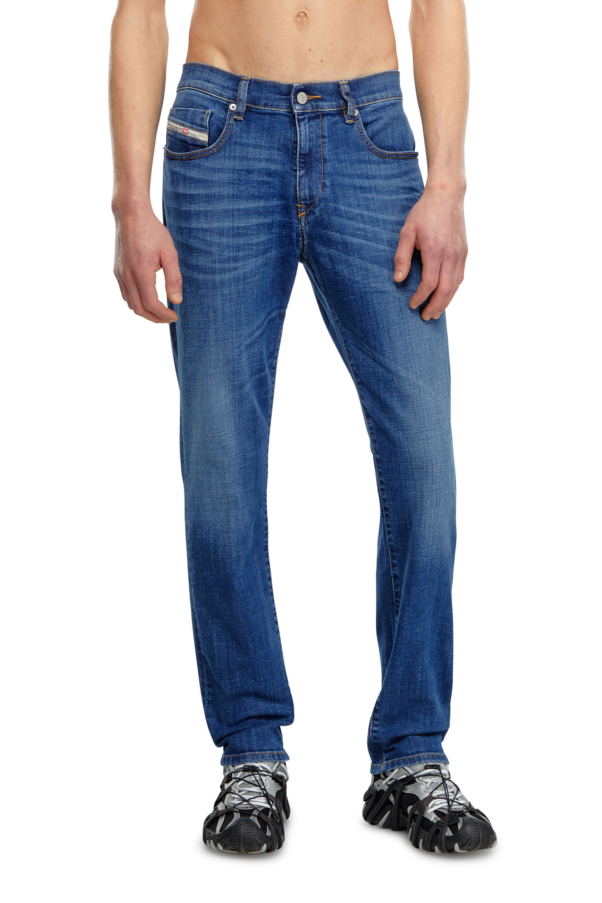 Diesel - Man's Slim Jeans 2019 D-Strukt 09K04, Medium blue - 3