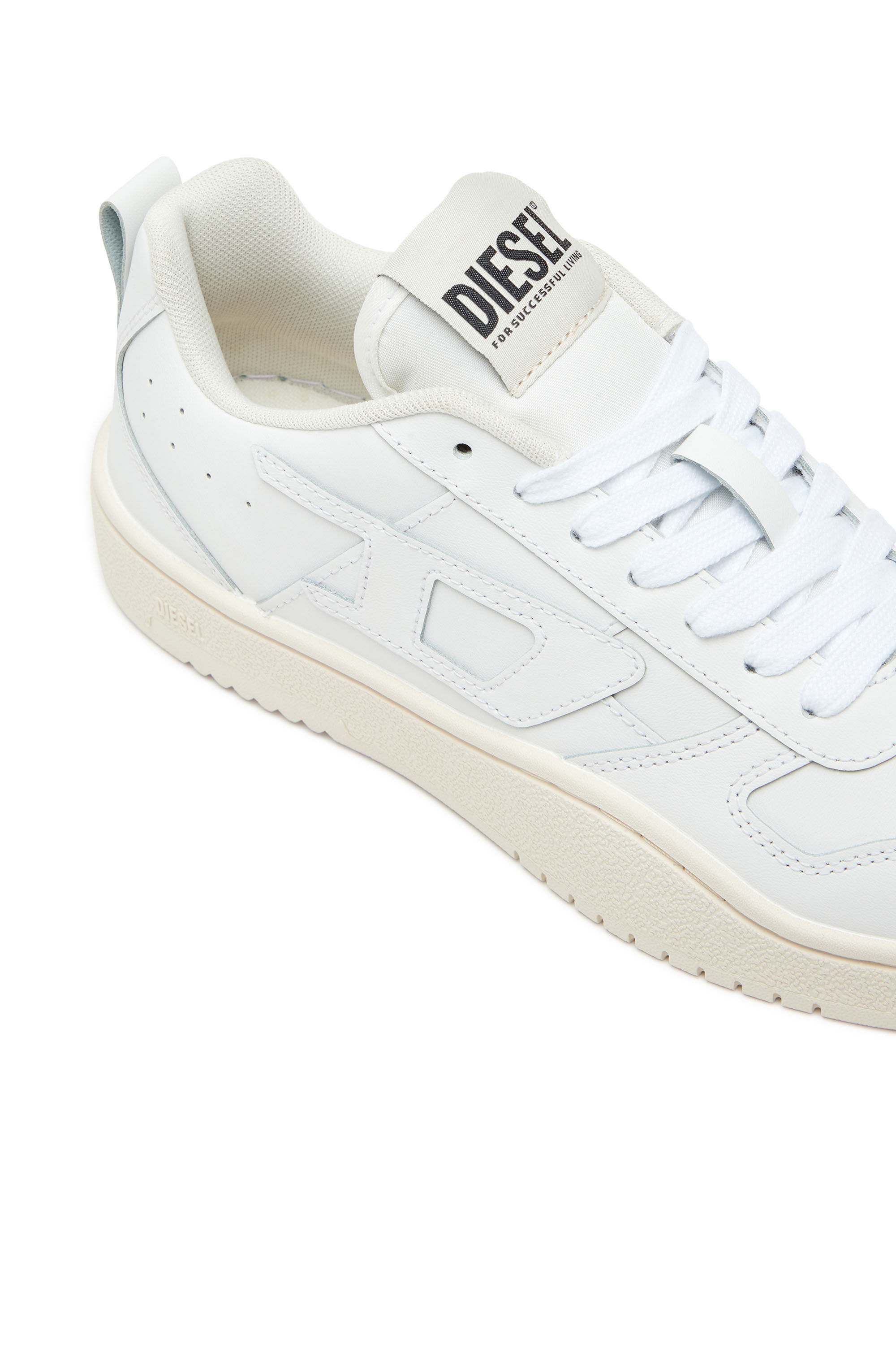 Diesel - S-UKIYO V2 LOW, Man's S-Ukiyo Low-Low-top sneakers in leather and nylon in White - 6