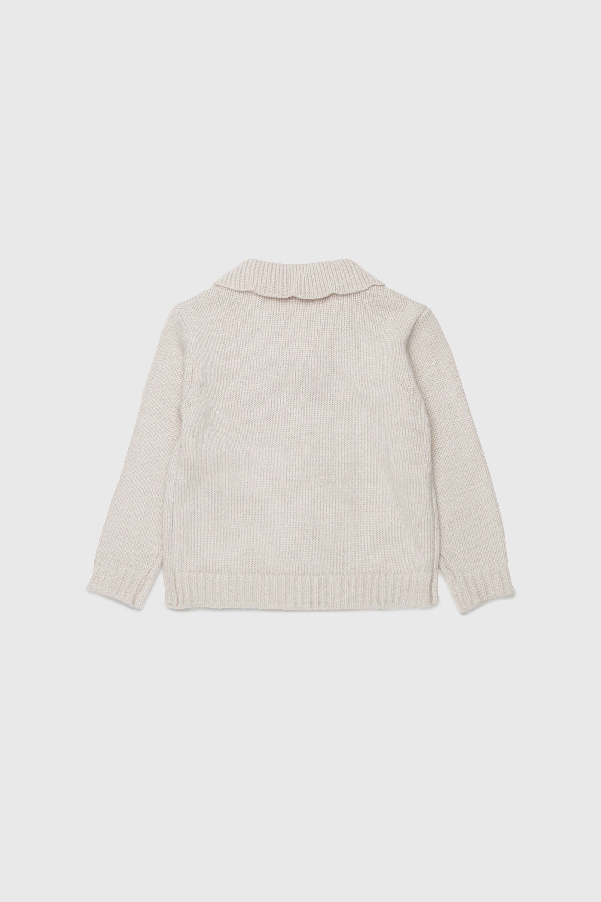 Diesel - KSCALOB, Woman's Cashmere-enriched cardigan with scalloped collar in White - 2