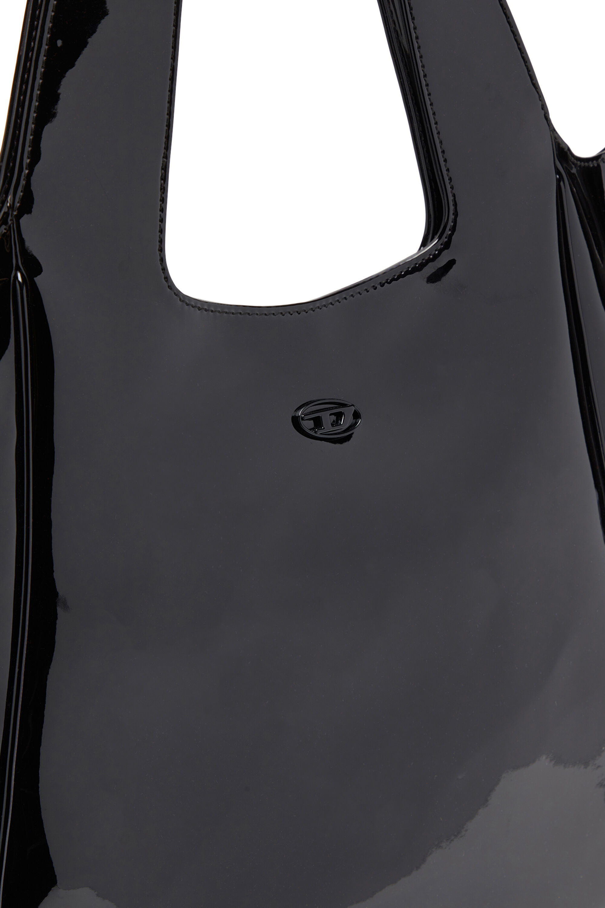 Diesel - PLAY SHOPPER EW, Woman's Play-Tote bag in glossy PU in Black - 5