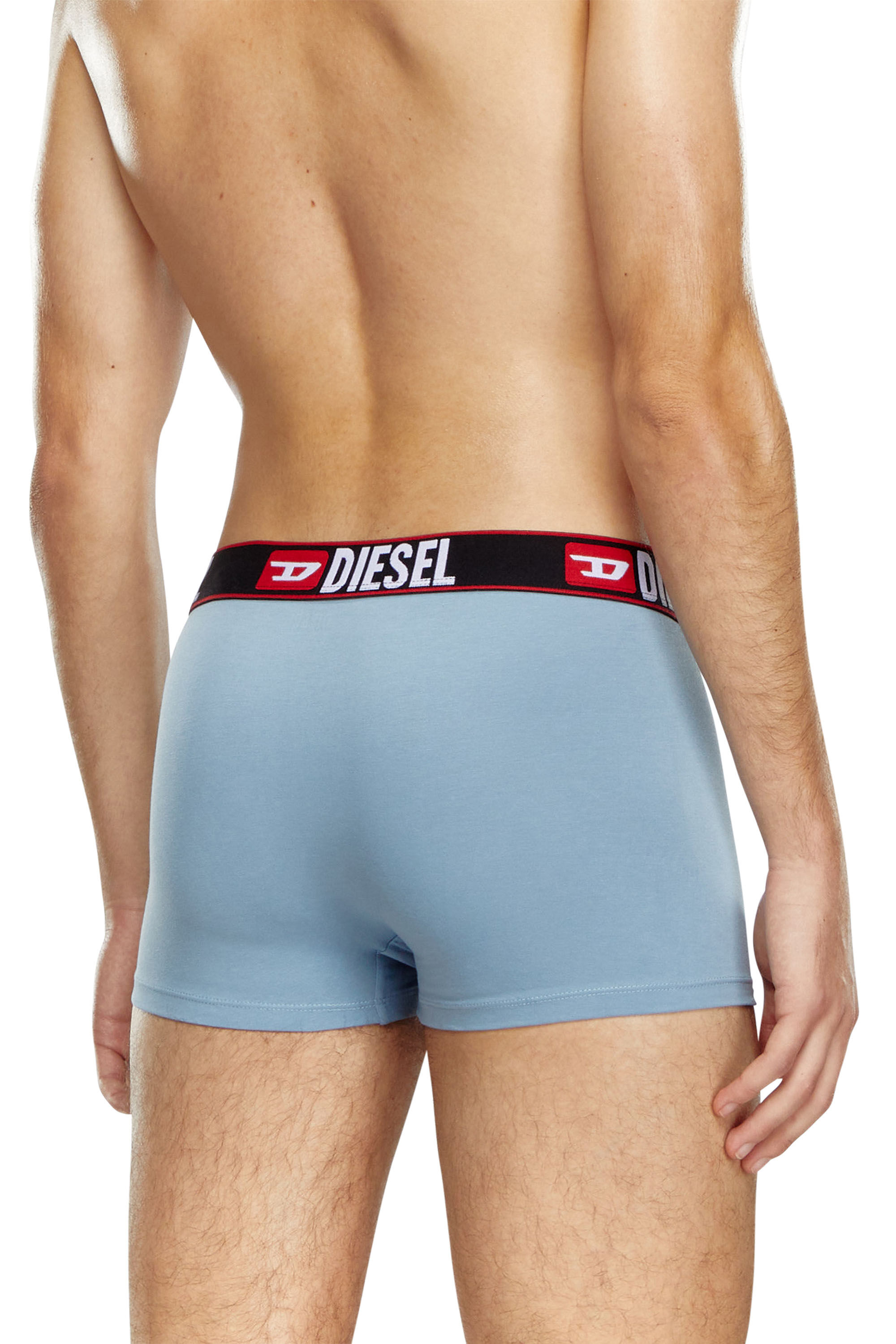 Diesel - UMBX-DAMIENTHREEPACK, Man's 3-pack of boxer briefs with cloudy motif in Blue - 4