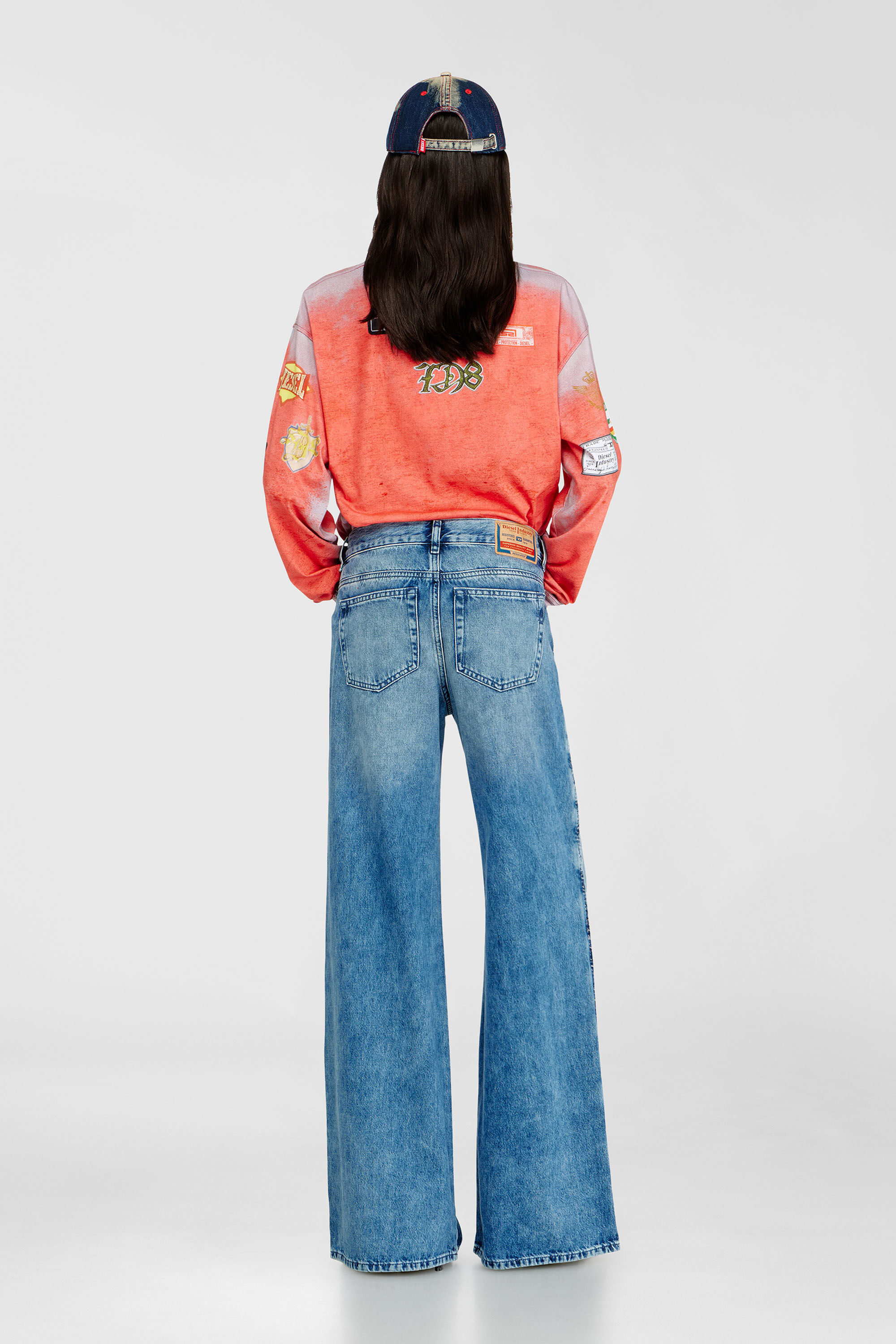 Diesel - Woman's Flare Jeans 1978 D-Akemi 0ADCJ, Medium blue - 3