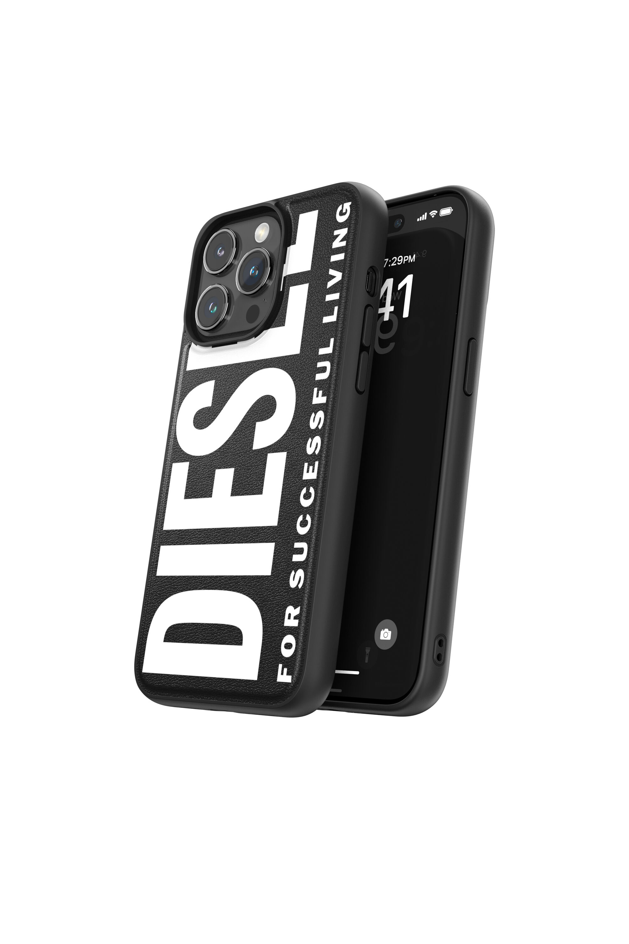 Diesel - 54168 MOULDED CASE, Unisex's Moulded case cover iP15 Pro Max in Black - 3