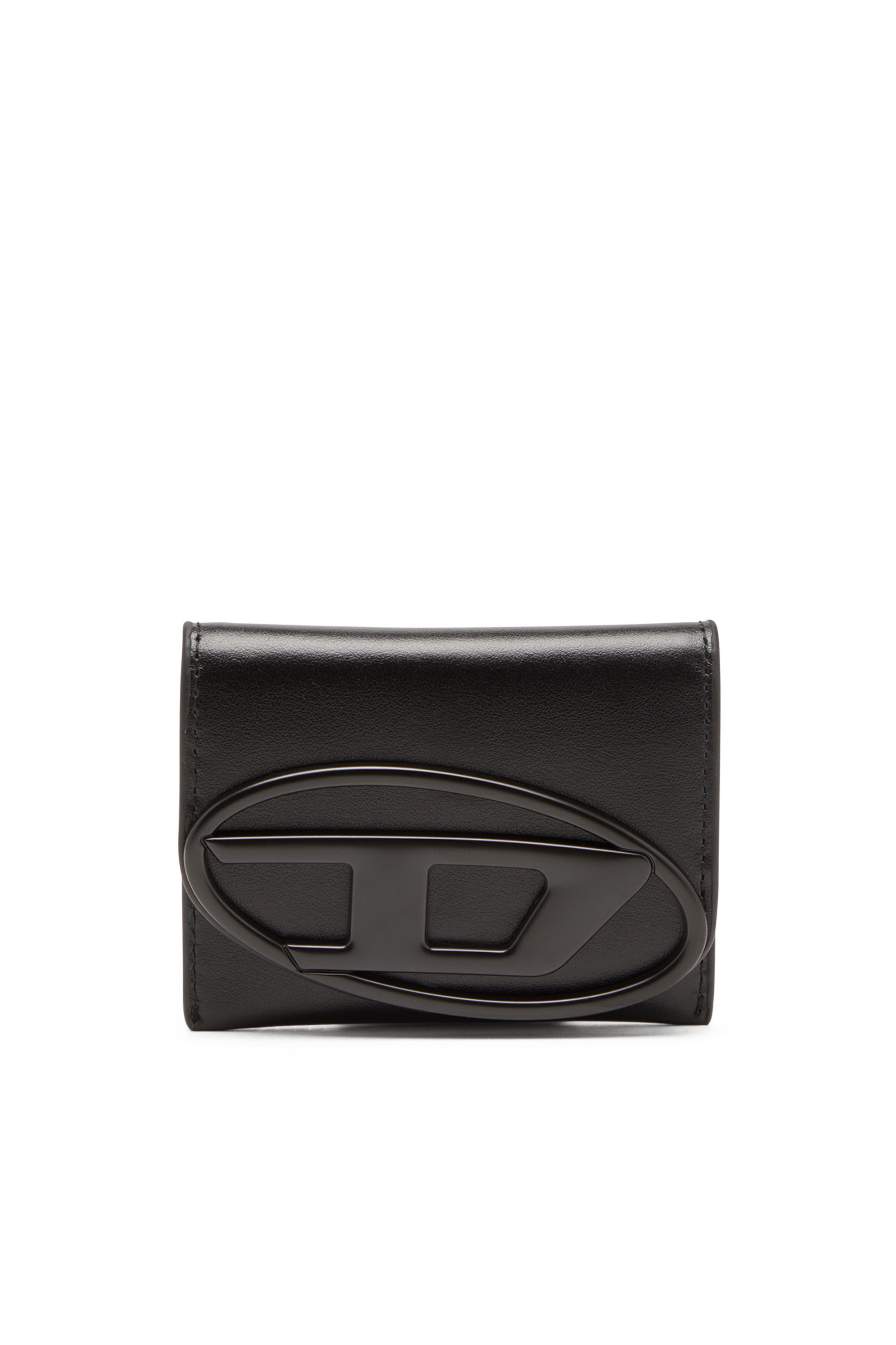 Diesel - HOLI-D CARD HOLDER S, Unisex's Bi-fold card holder in smooth leather in Black - 1