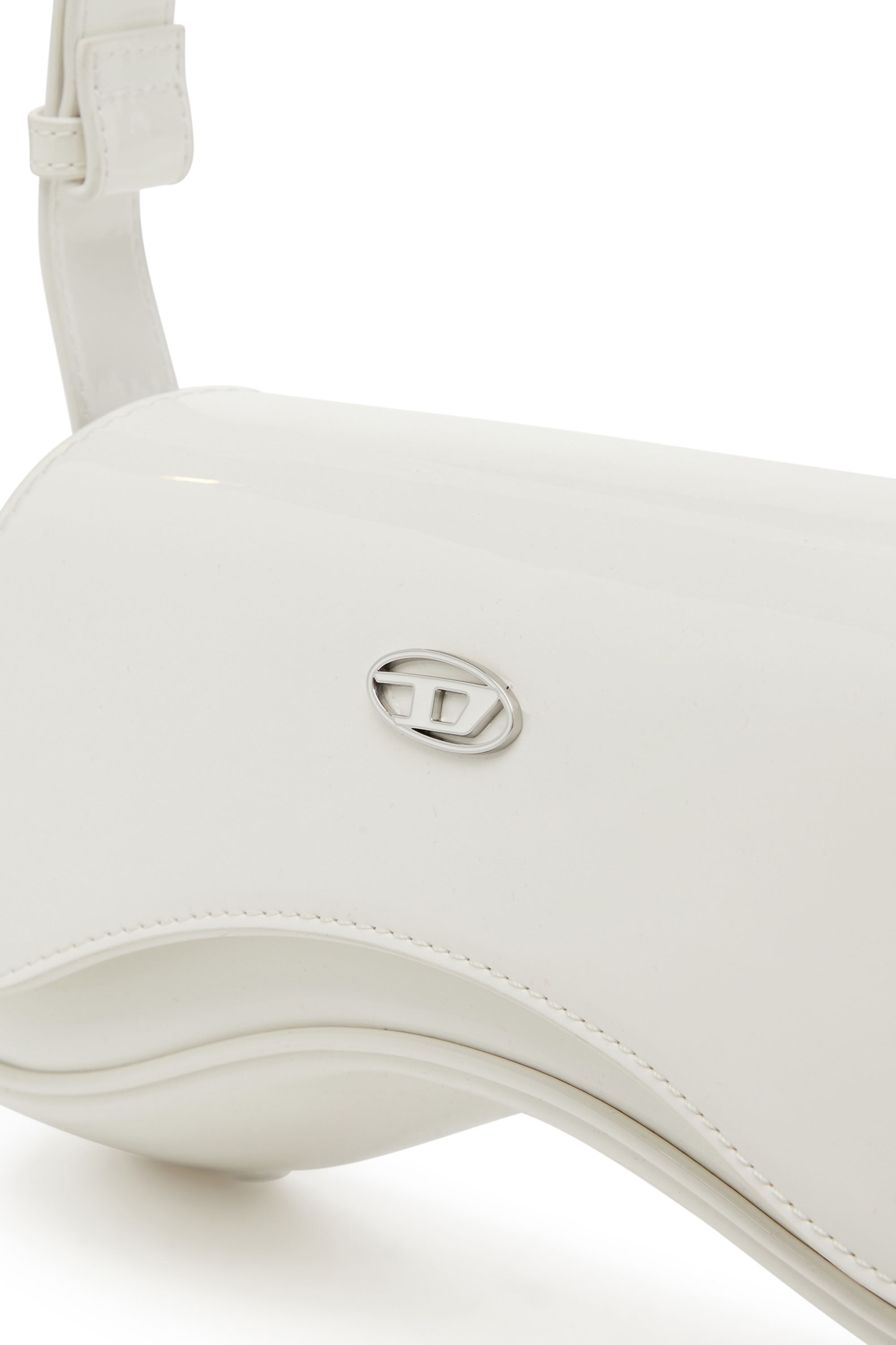 Diesel - PLAY CROSSBODY, Woman's Play-Glossy crossbody bag in White - 2