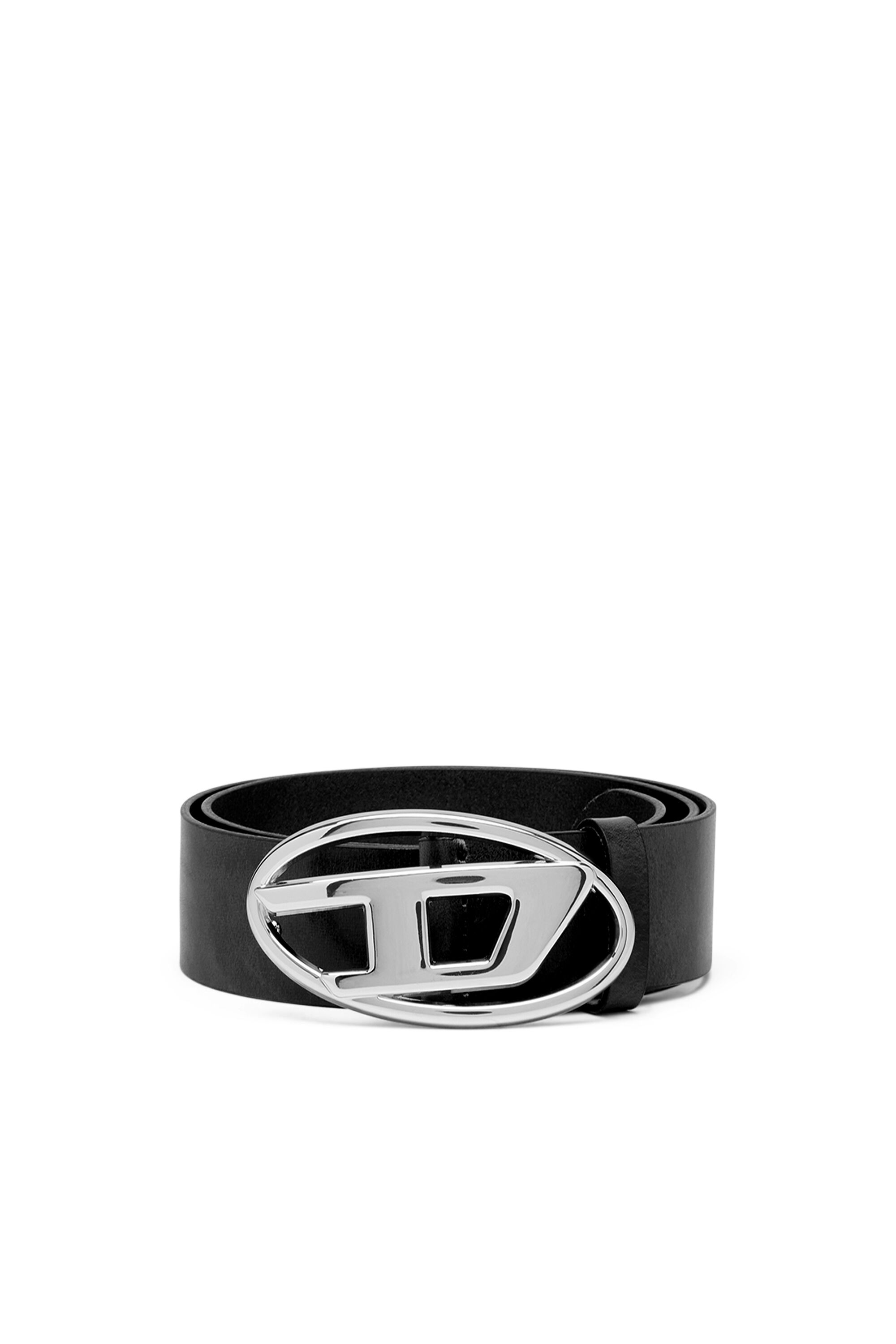 B-1DR Woman: leather Belt with silver D logo buckle | Diesel B-1DR Woman: leather Belt with silver D logo buckle | Diesel