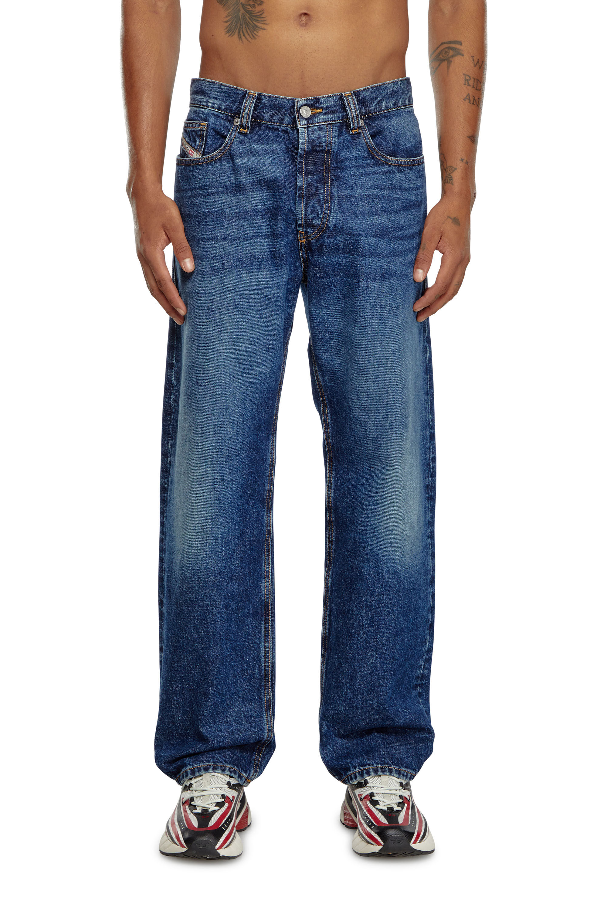 Diesel - Man's Straight Jeans 2010 D-Macs 09I27, Dark Blue - 3