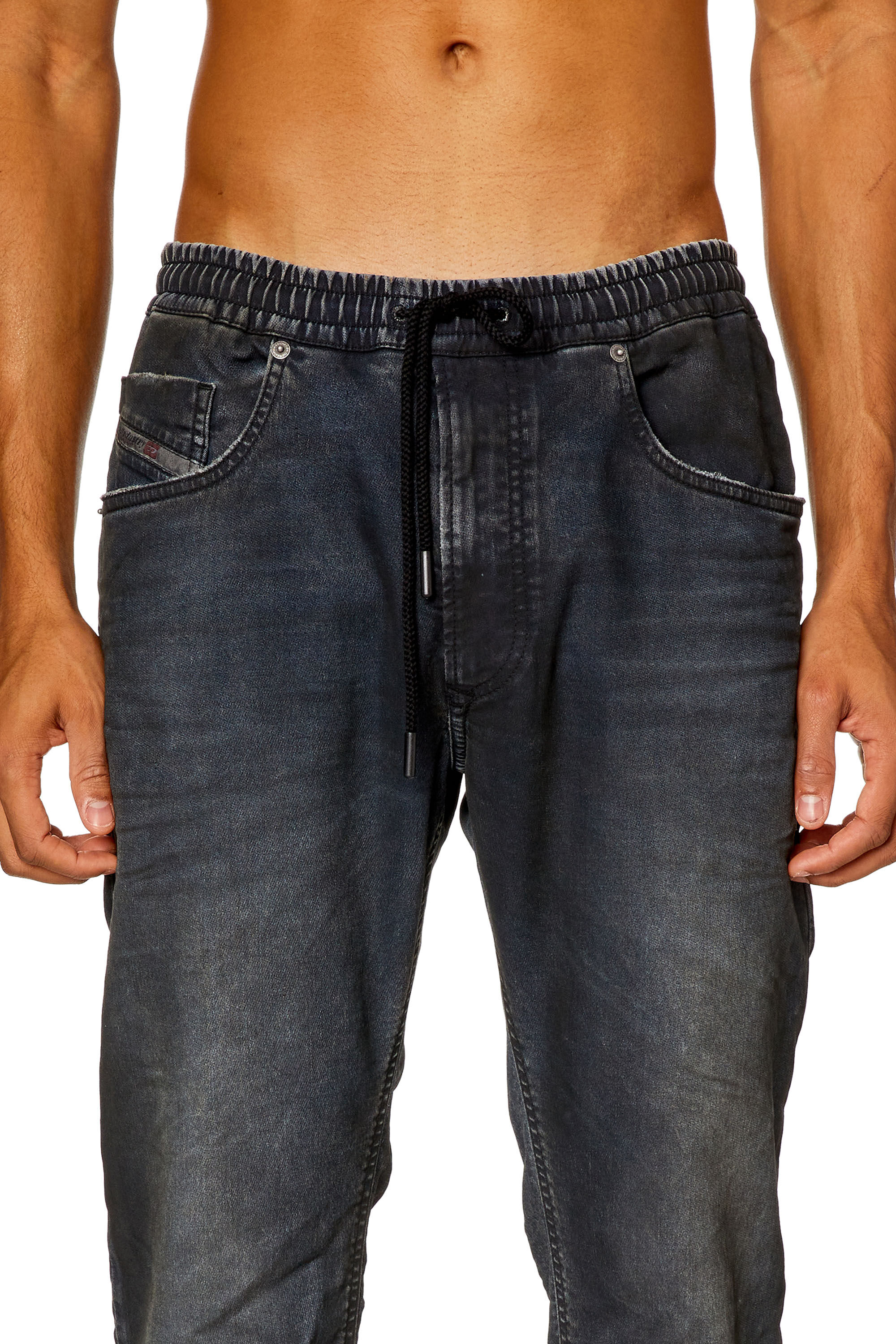 Diesel - Man Tapered 2030 D-Krooley Joggjeans® 068JC, Dark Blue - Image 5