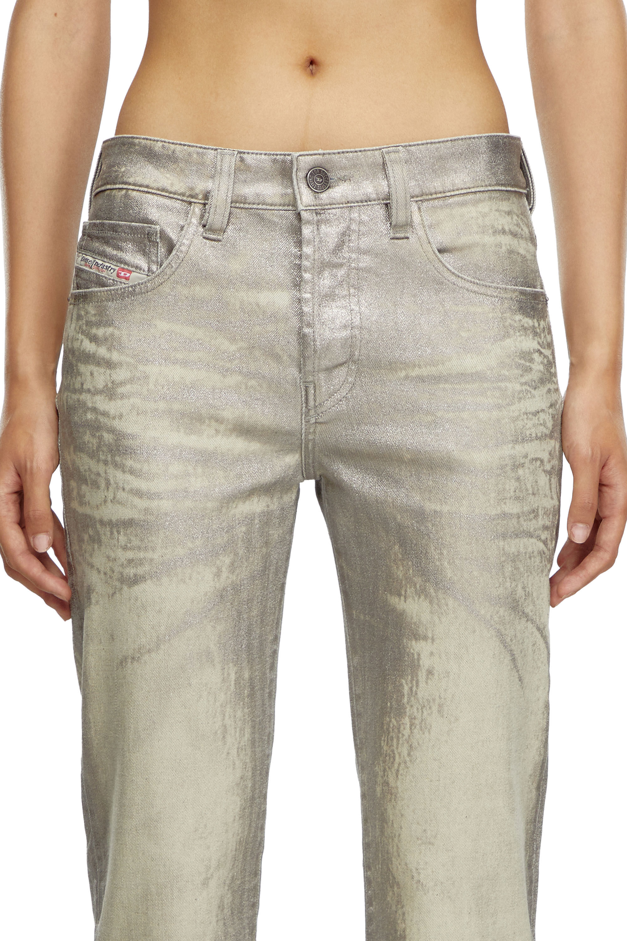 Diesel - Woman's Straight Jeans 1989 D-Mine 0CBCZ, Grey - 5