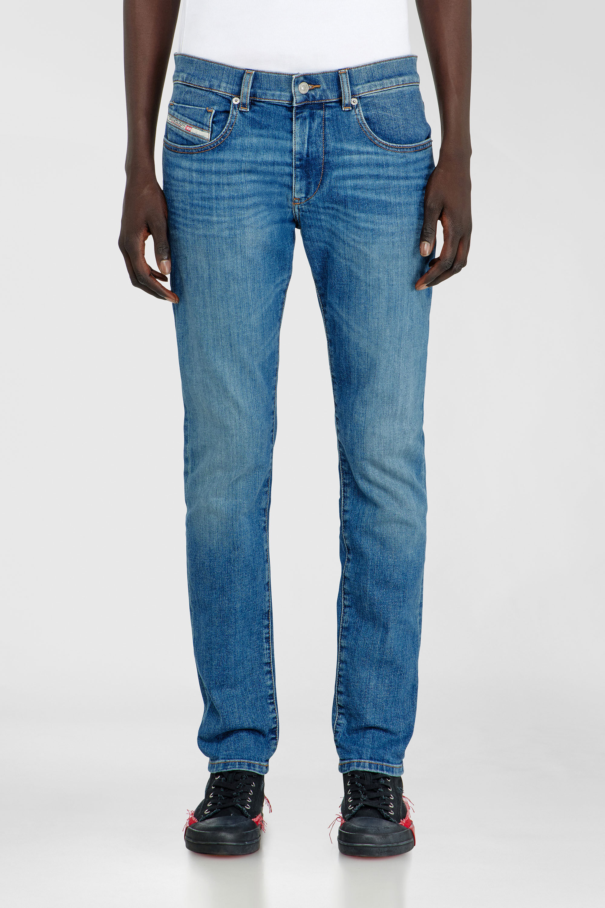 Diesel - Man's Slim Jeans 2019 D-Strukt 0KIAL, Light Blue - 4