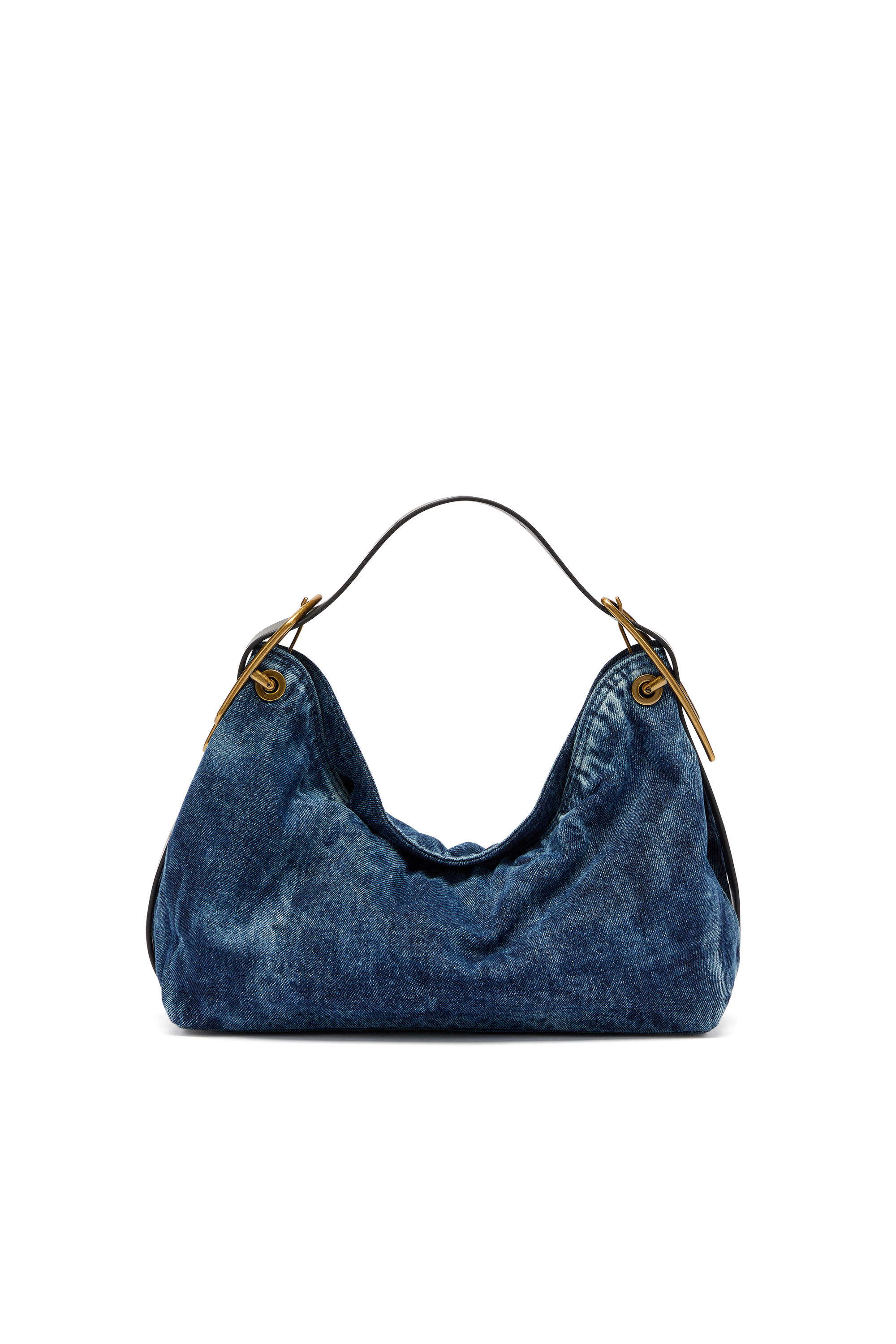Diesel - D-LINE SHOULDER, Woman's D-Line-Denim shoulder bag in Medium blue - 2
