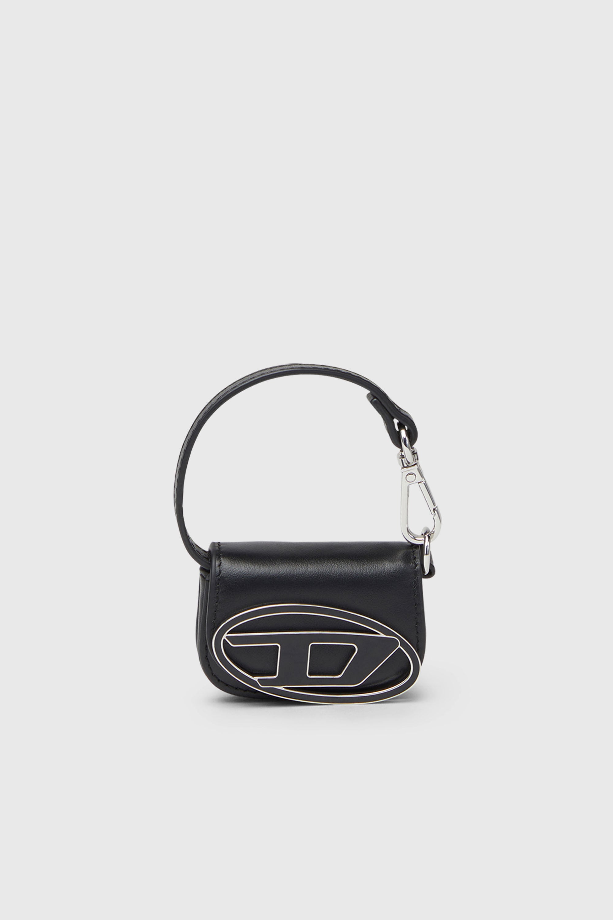 Diesel - 1DR MICRO, Woman's Leather bag charm in Black - 1