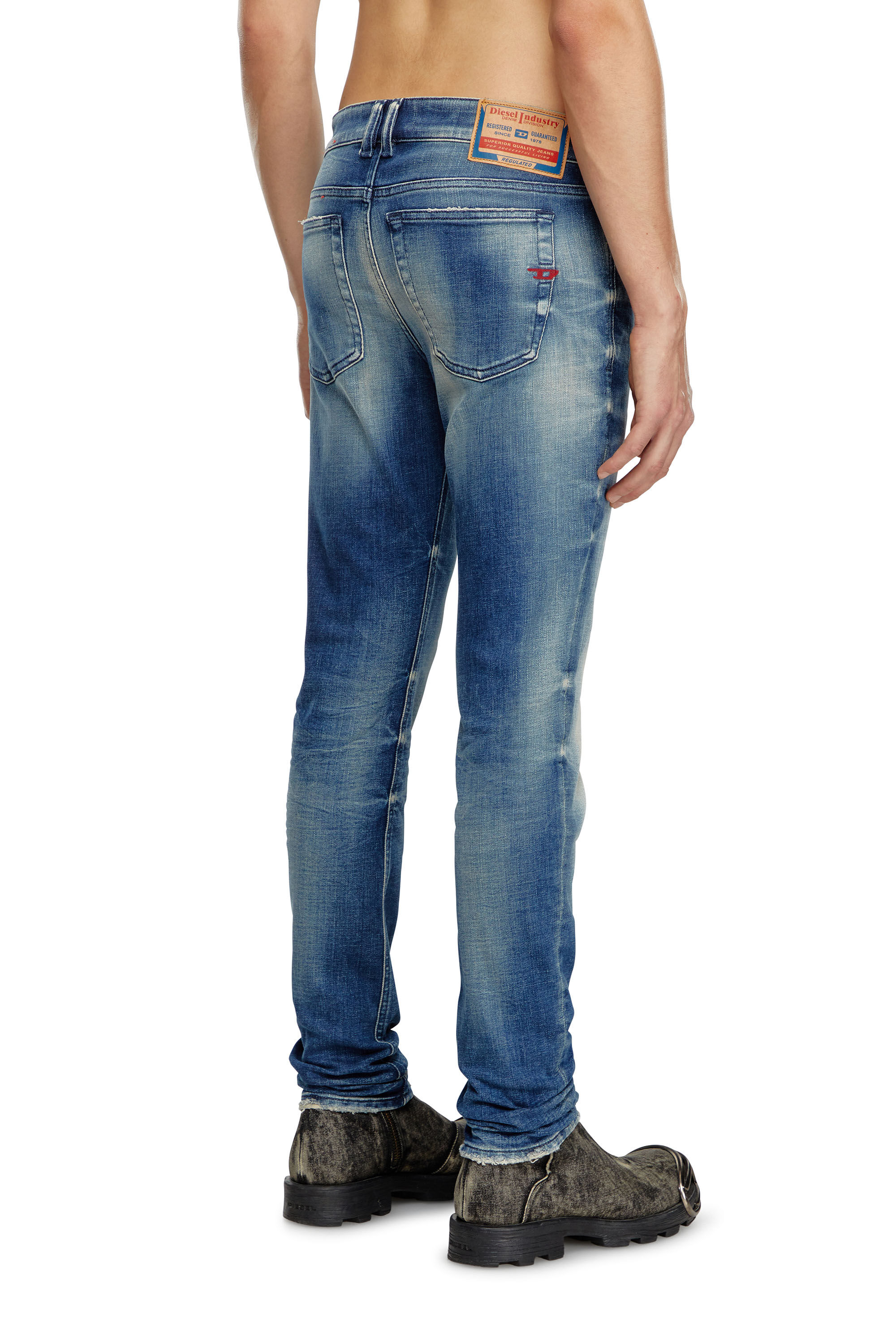 Diesel - Man Skinny Jeans 1979 Sleenker 09J24, Medium blue - Image 4