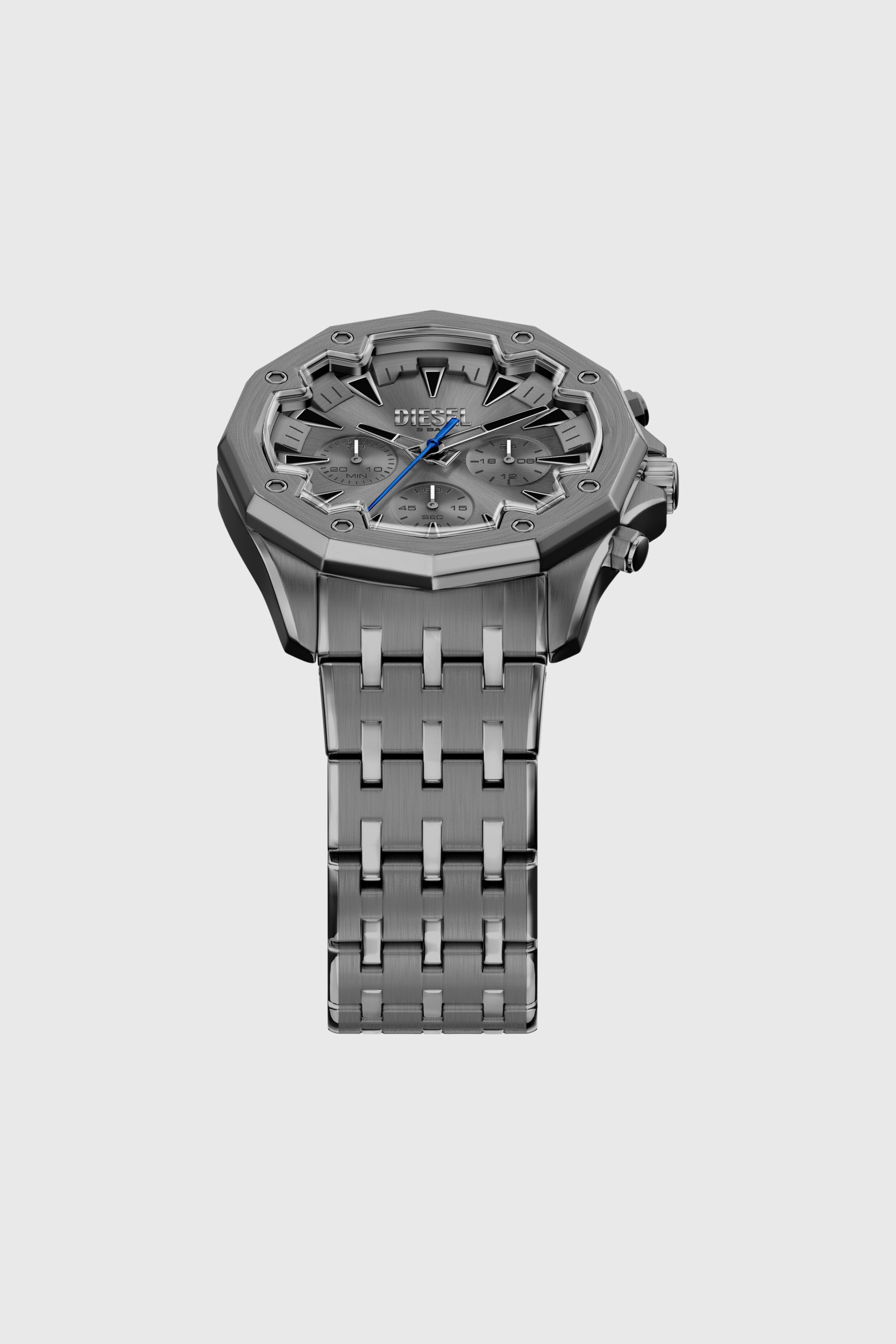 レア✧︎【DIESEL】ディーゼル DZ-4159 クロノグラフ クォーツ Men's Spiked stainless steel watch | Grey | Diesel TG