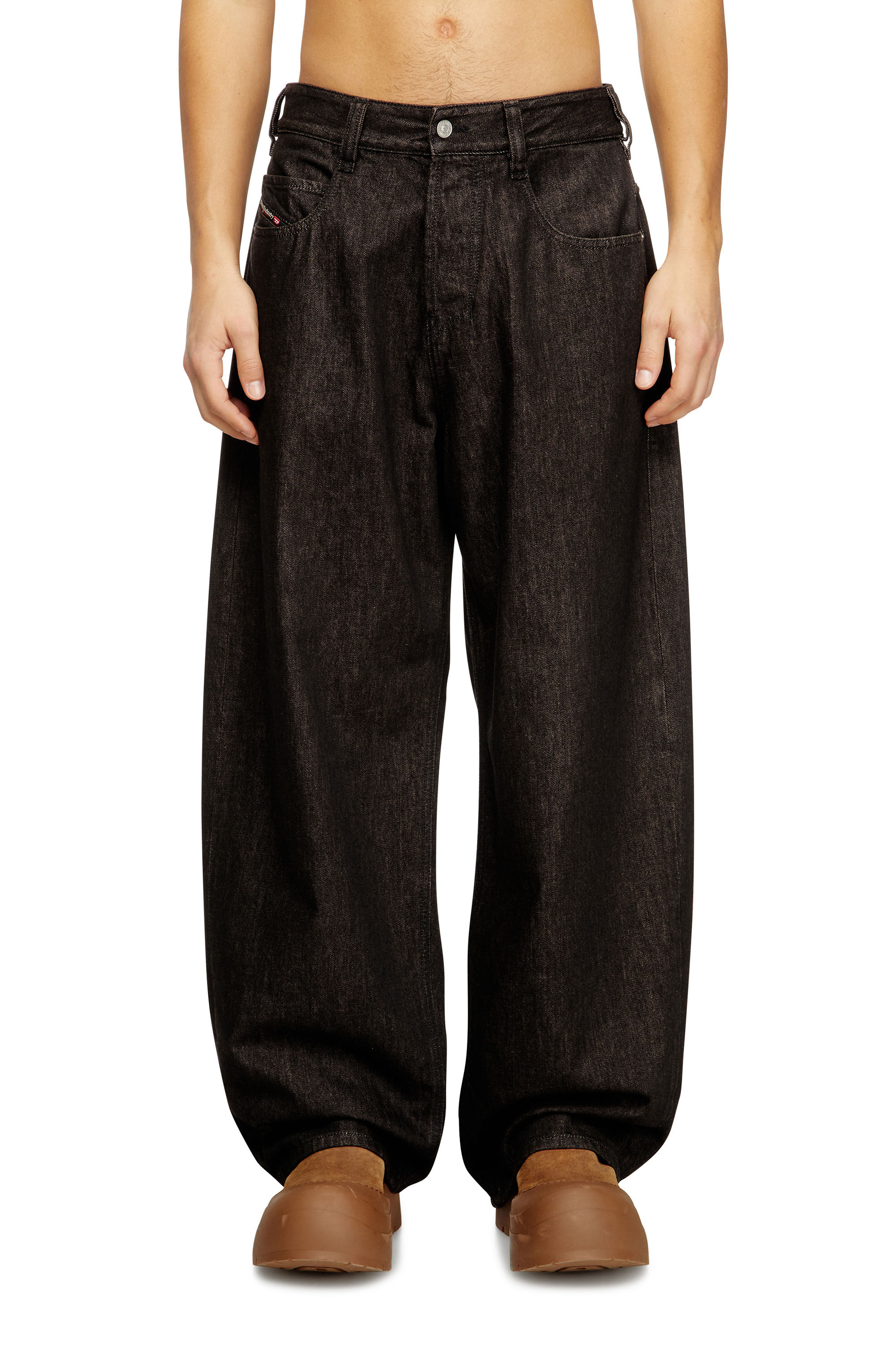 Diesel - Unisex's Relaxed Jeans 1997 D-Enim 09N25, Black/Dark grey - 3