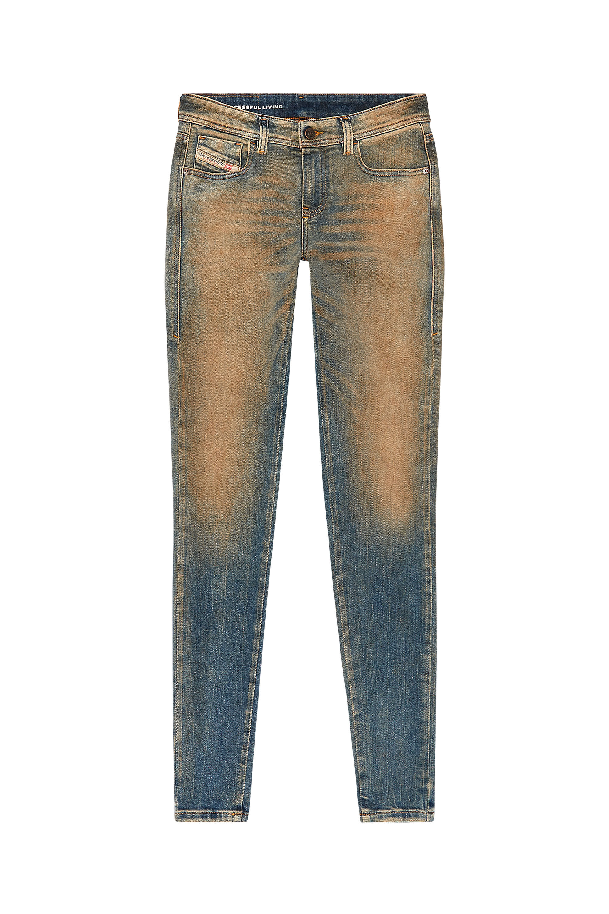 Diesel - Super skinny Jeans 2017 Slandy 09H83, Medium blue - Image 2