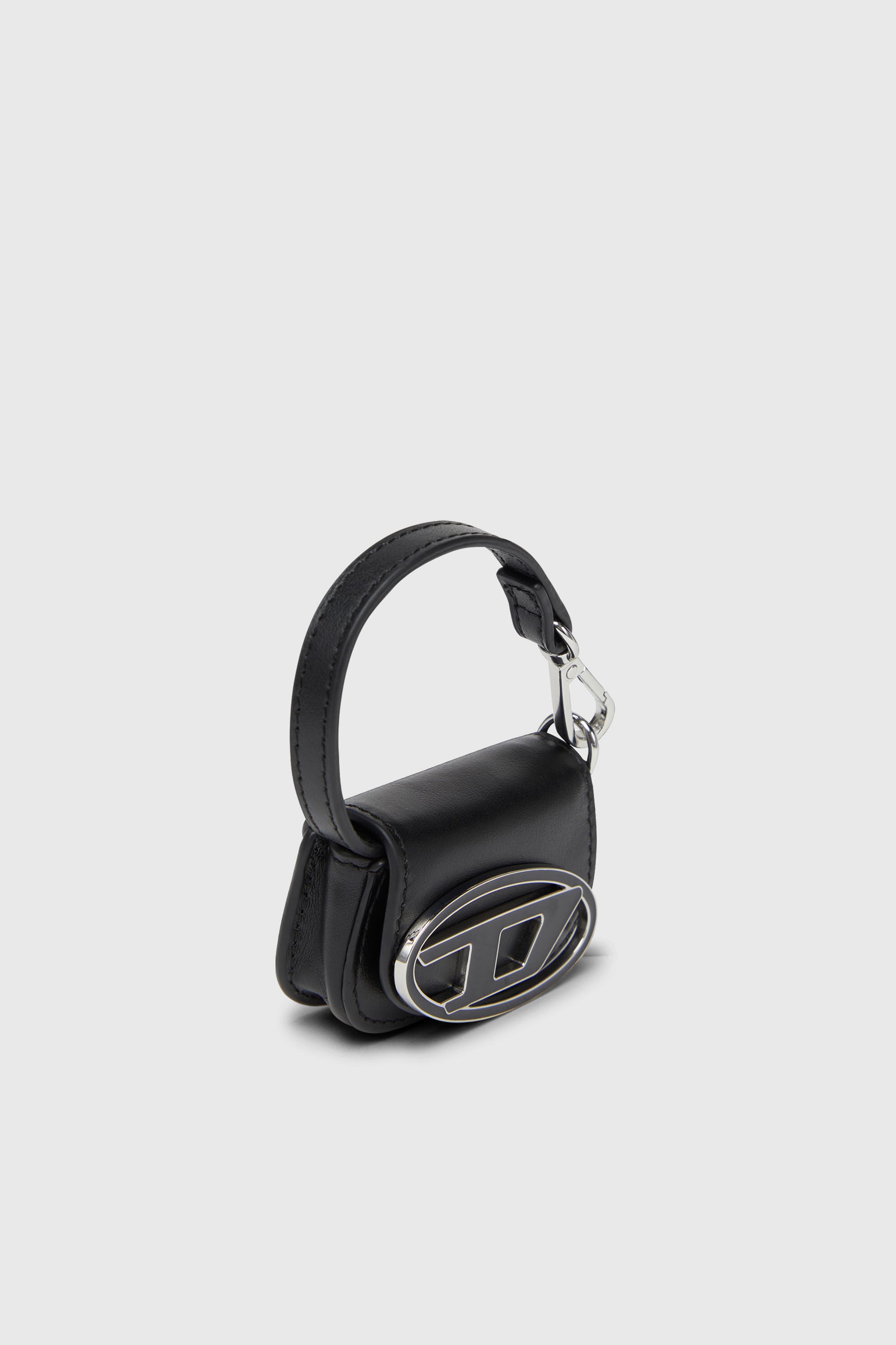 Diesel - 1DR MICRO, Woman's Leather bag charm in Black - 5