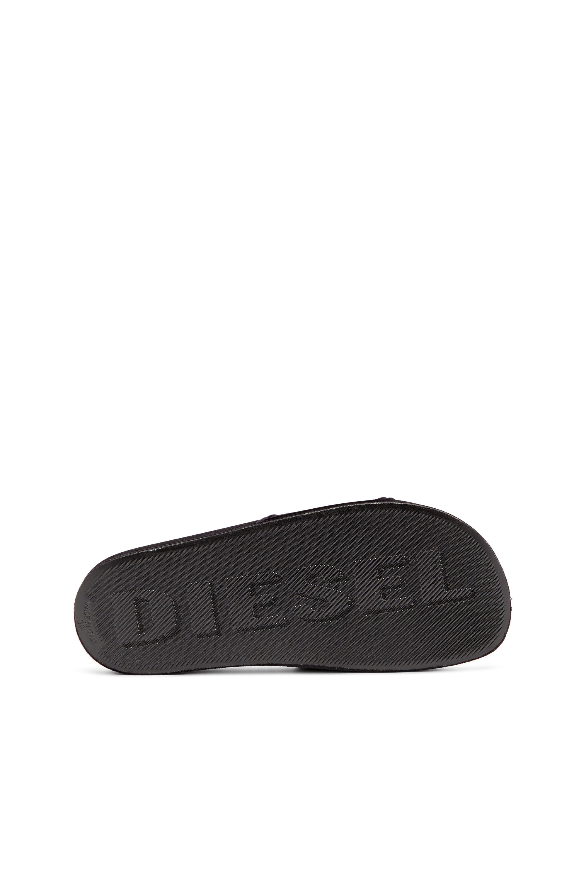 Diesel - SA-MAYEMI CC W, Woman's Sa-Mayemi-Pool slides with velvety flocking in Black - 5
