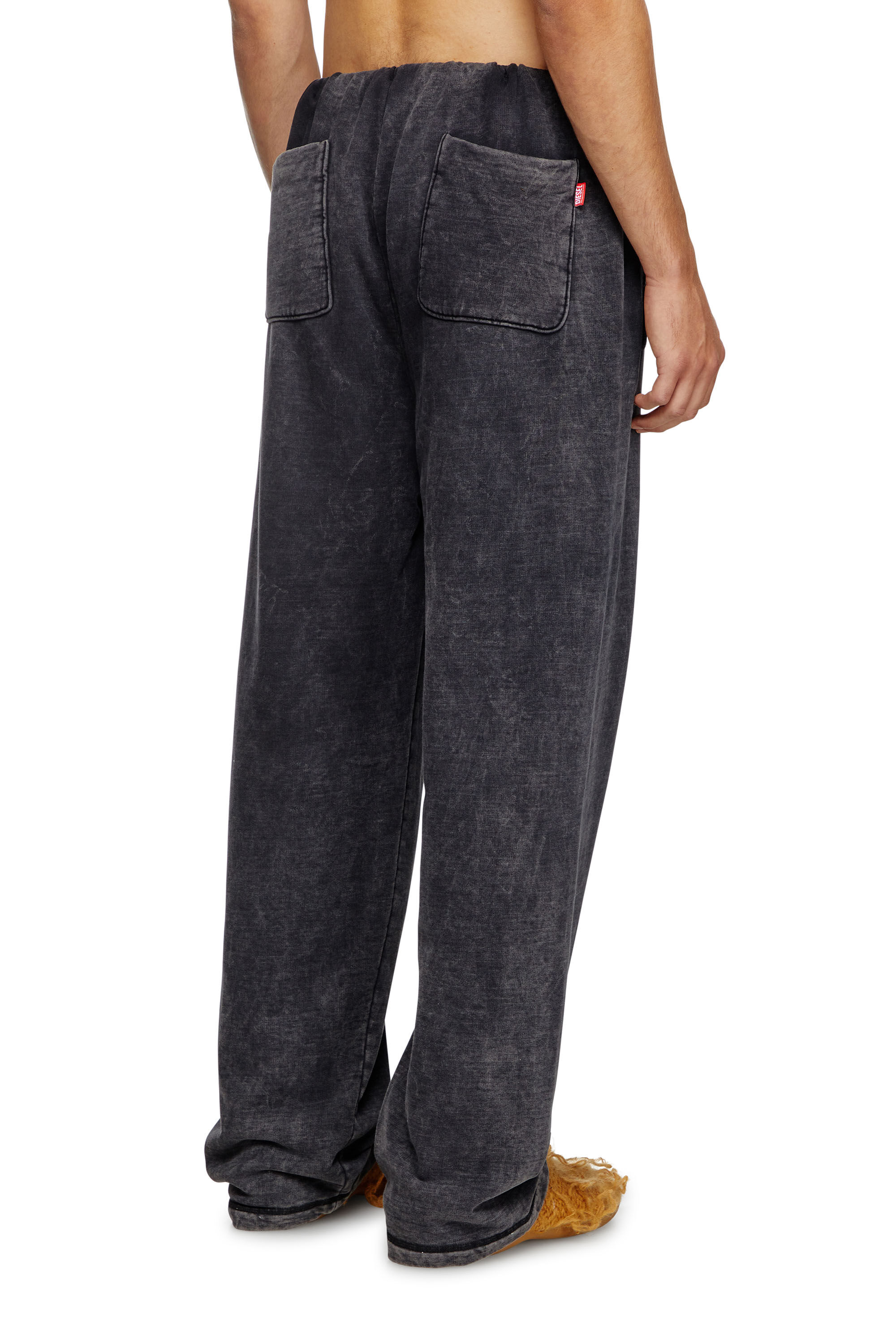 Diesel - P-LUIS, Man's Track pants with denim effect in Black - 3