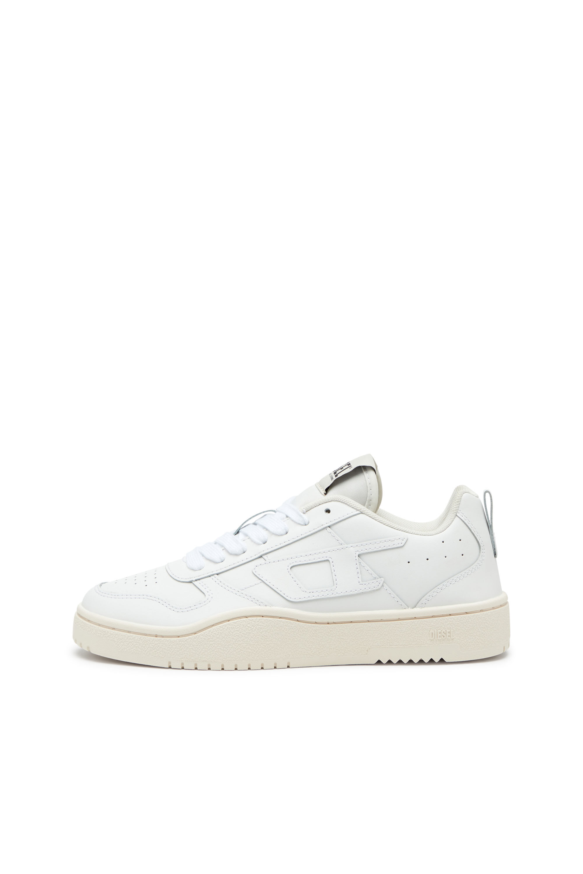 Diesel - S-UKIYO V2 LOW, Man's S-Ukiyo Low-Low-top sneakers in leather and nylon in White - 7