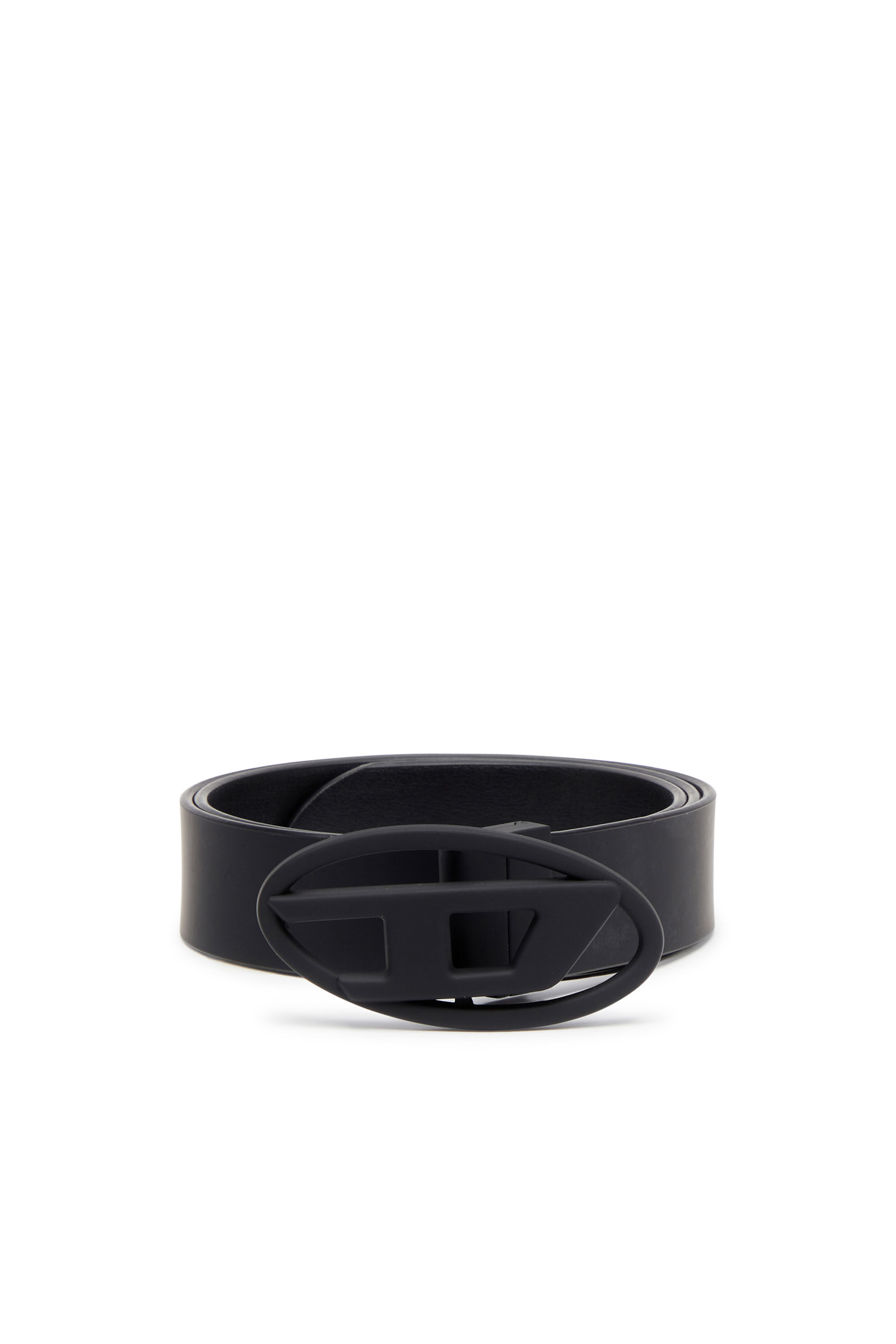 Diesel - B-1DR W REV II 30, Woman's Reversible belt in rubberised leather in Black - 1