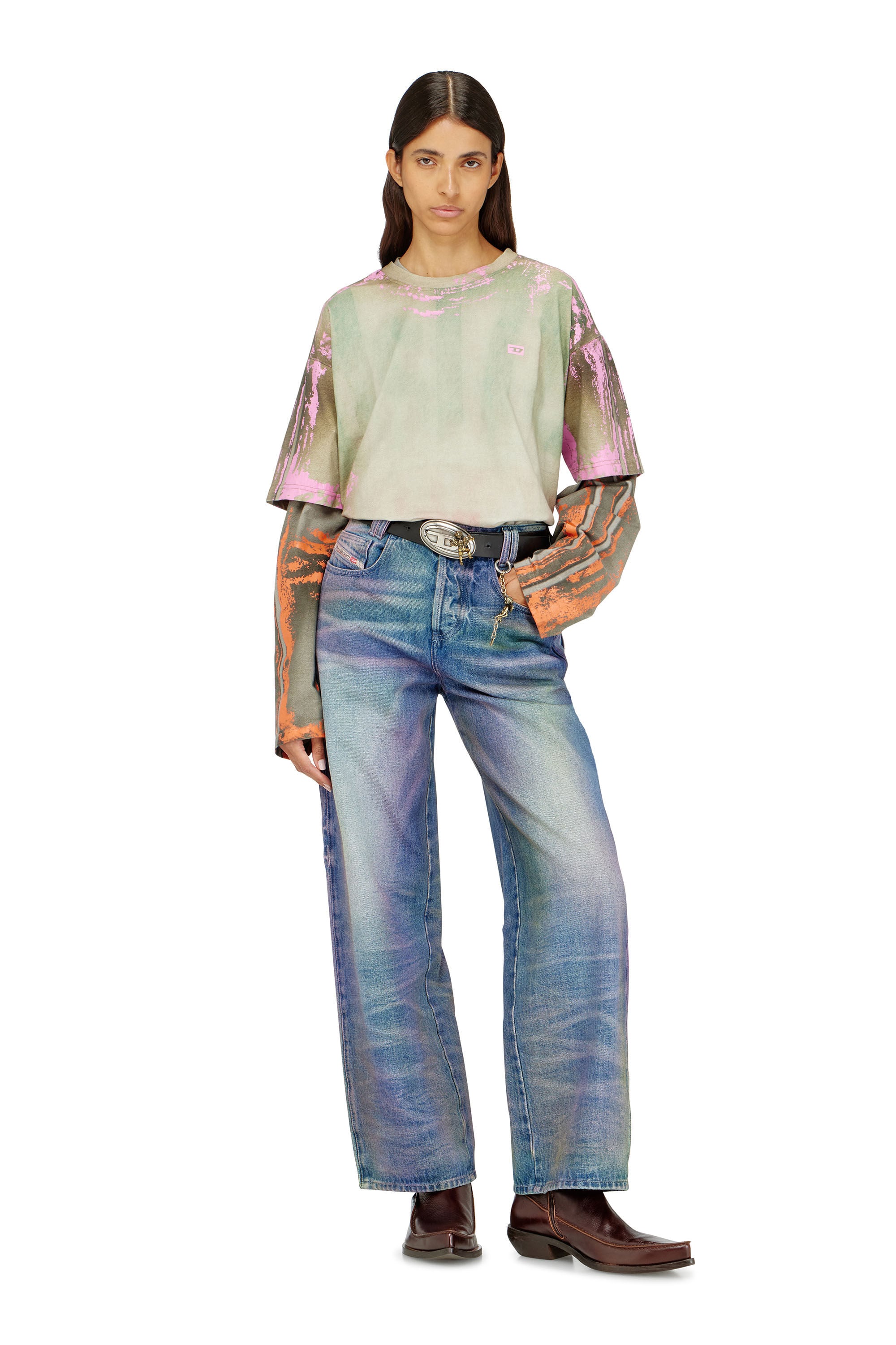 Diesel - Unisex's Relaxed Jeans 1982 D-Hakou 007FW, null - 2