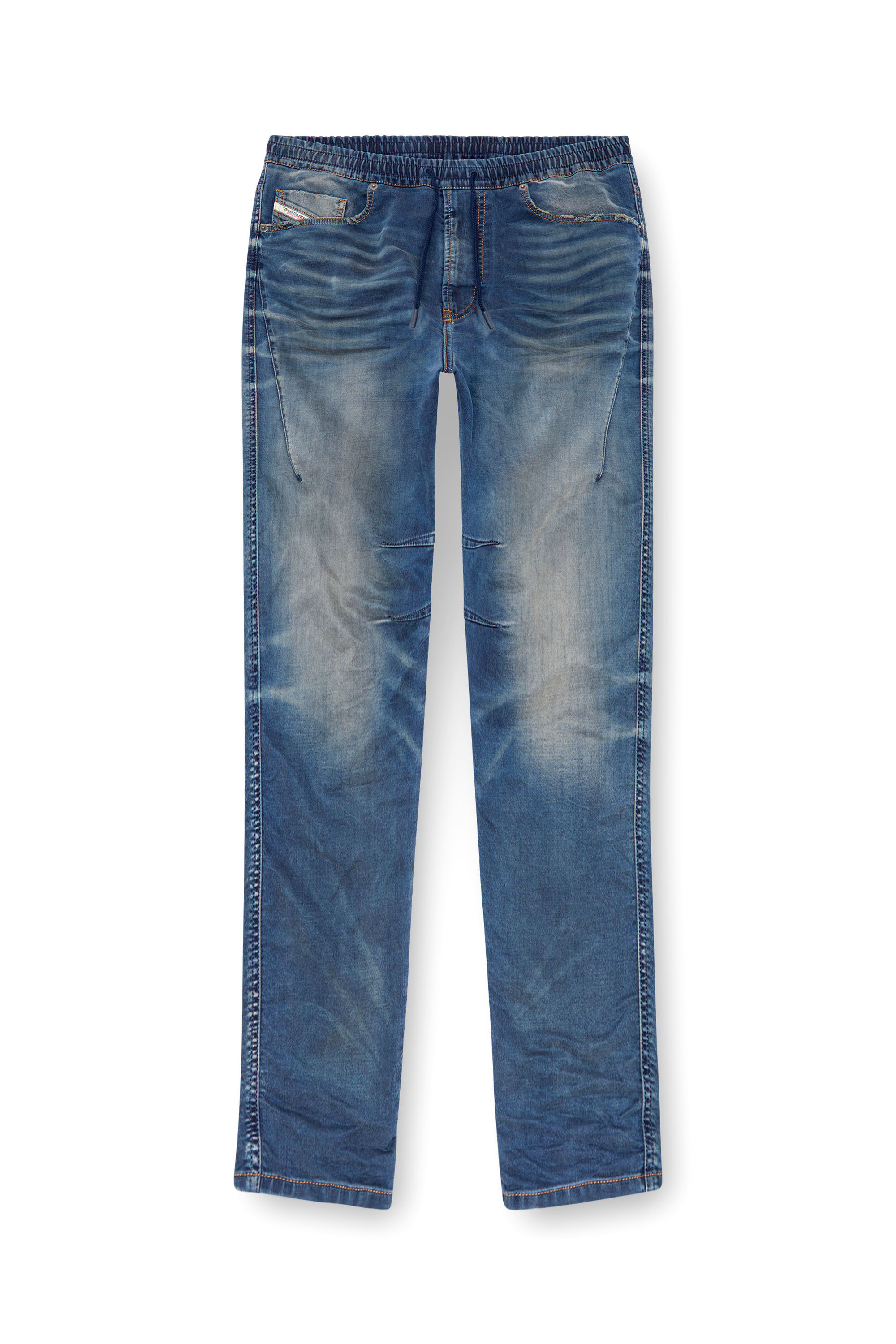 Diesel - Man's Tapered 2040 D-Amage Joggjeans® 068MC, Medium blue - 2