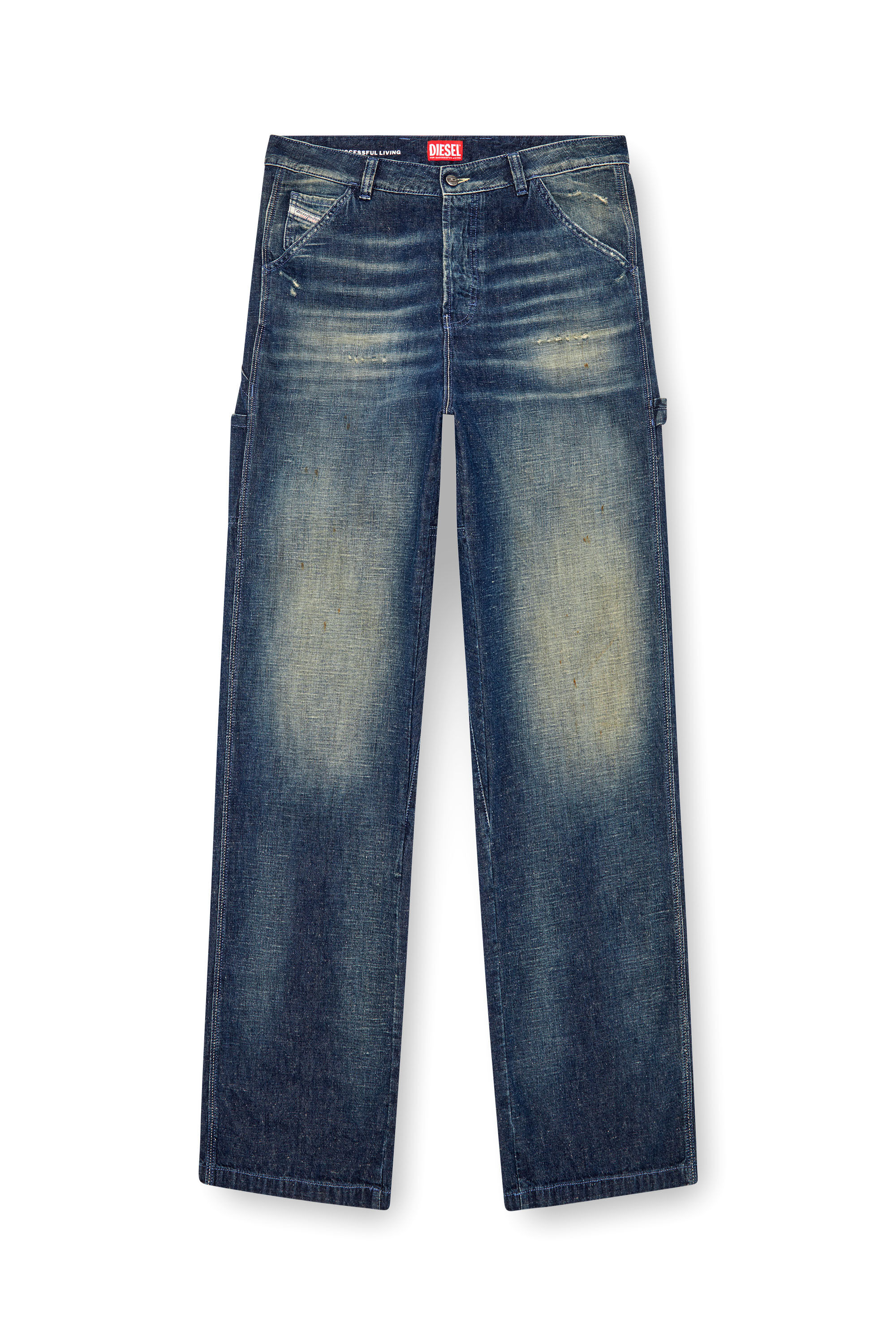 Diesel - Man's Straight Jeans D-Livery 09J91, Dark Blue - 2