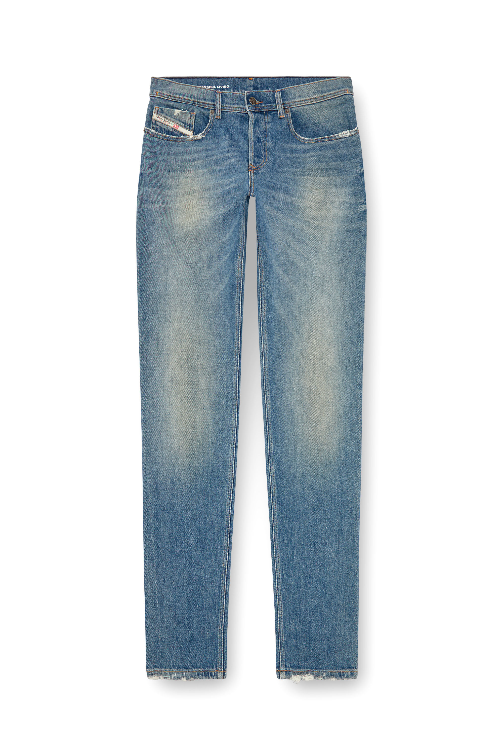 Diesel - Man's Tapered Jeans 2023 D-Finitive 0GRDB, Light Blue - 2