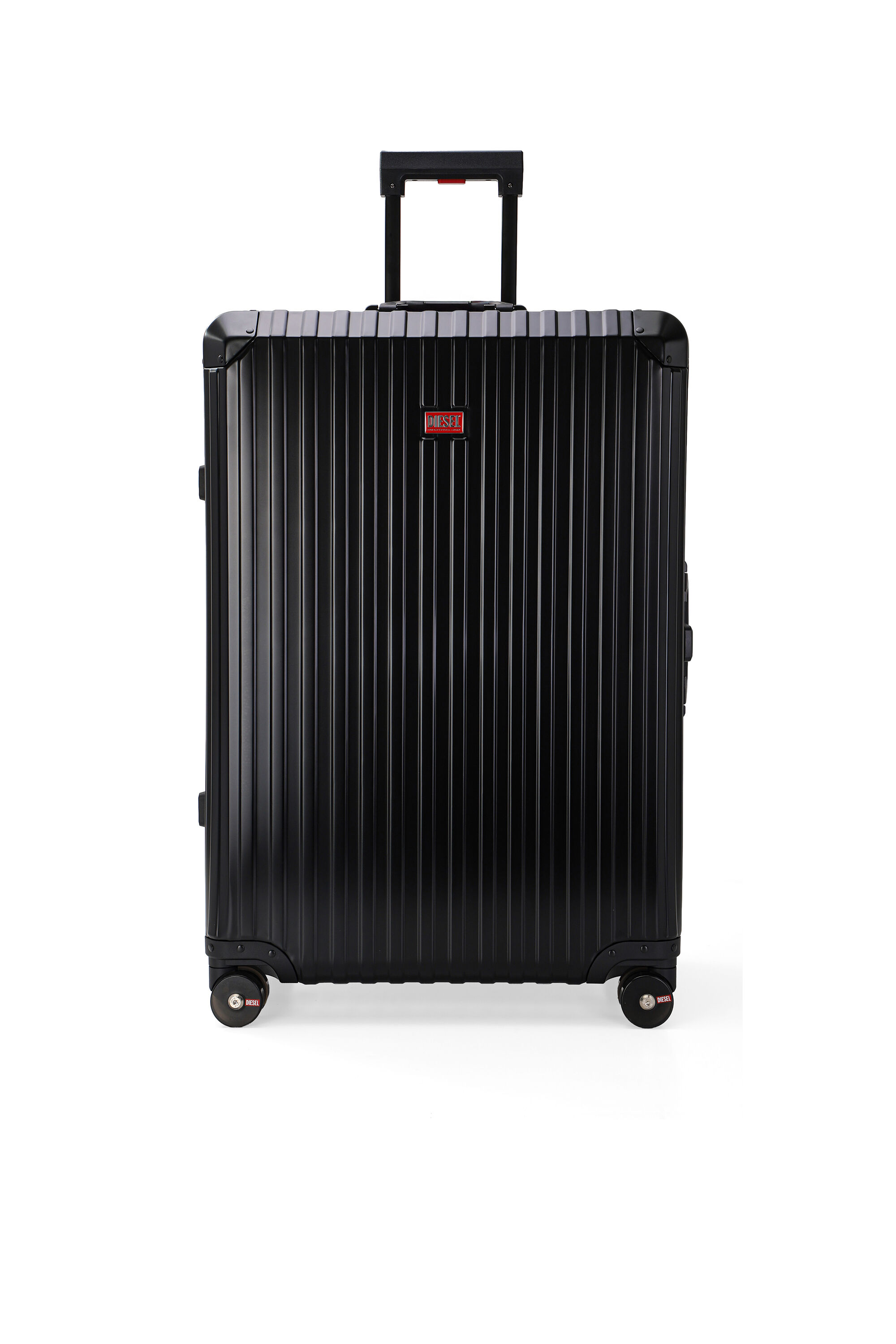 Diesel - DIESEL ALUMINUM TROLLEY- DSL002, Unisex's Aluminum suitcase size L in Black - 1