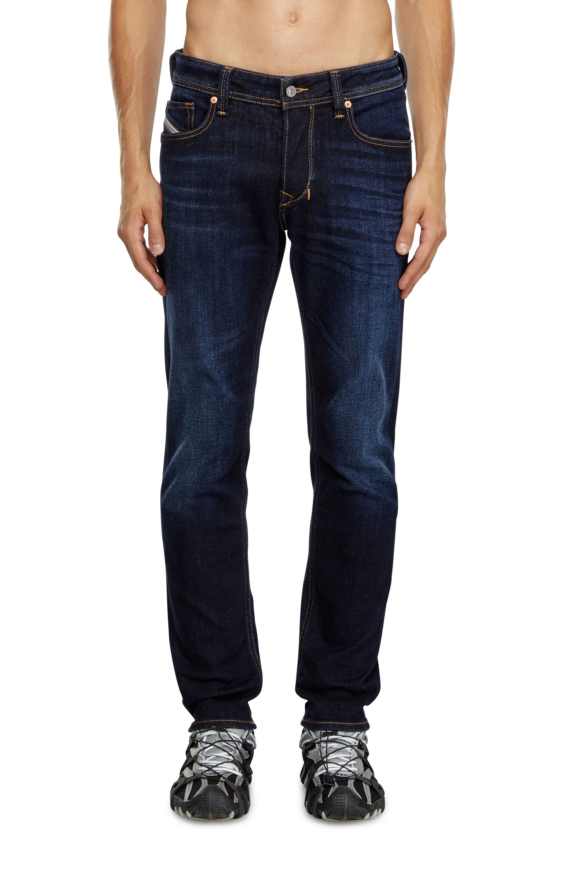 Diesel - Man's Tapered Jeans 1986 Larkee-Beex 009ZS, Dark Blue - 3