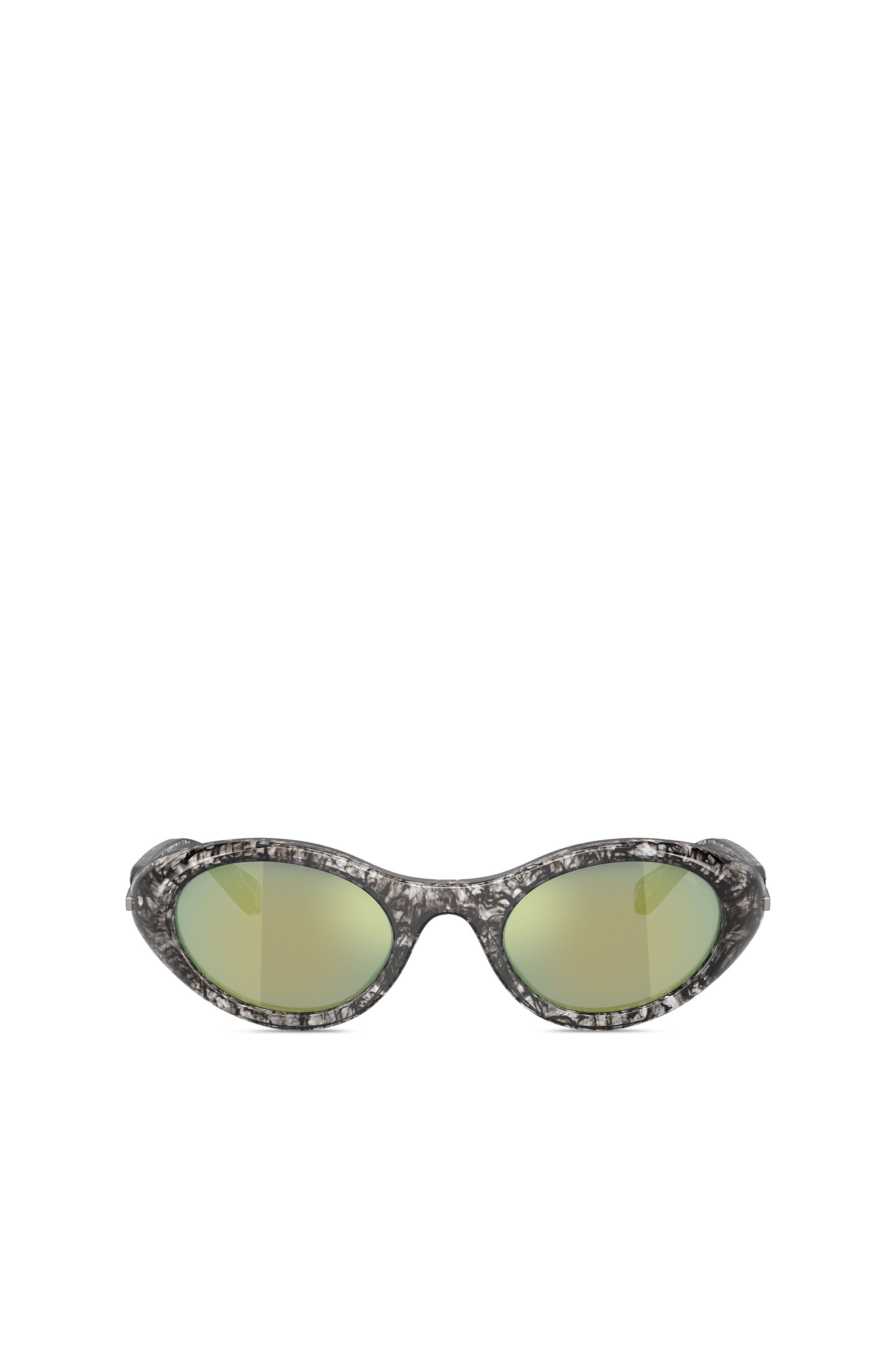 Diesel - 0DL2004, Unisex's Wrap-around shape sunglasses in Smoke Havana/Peacock - 1