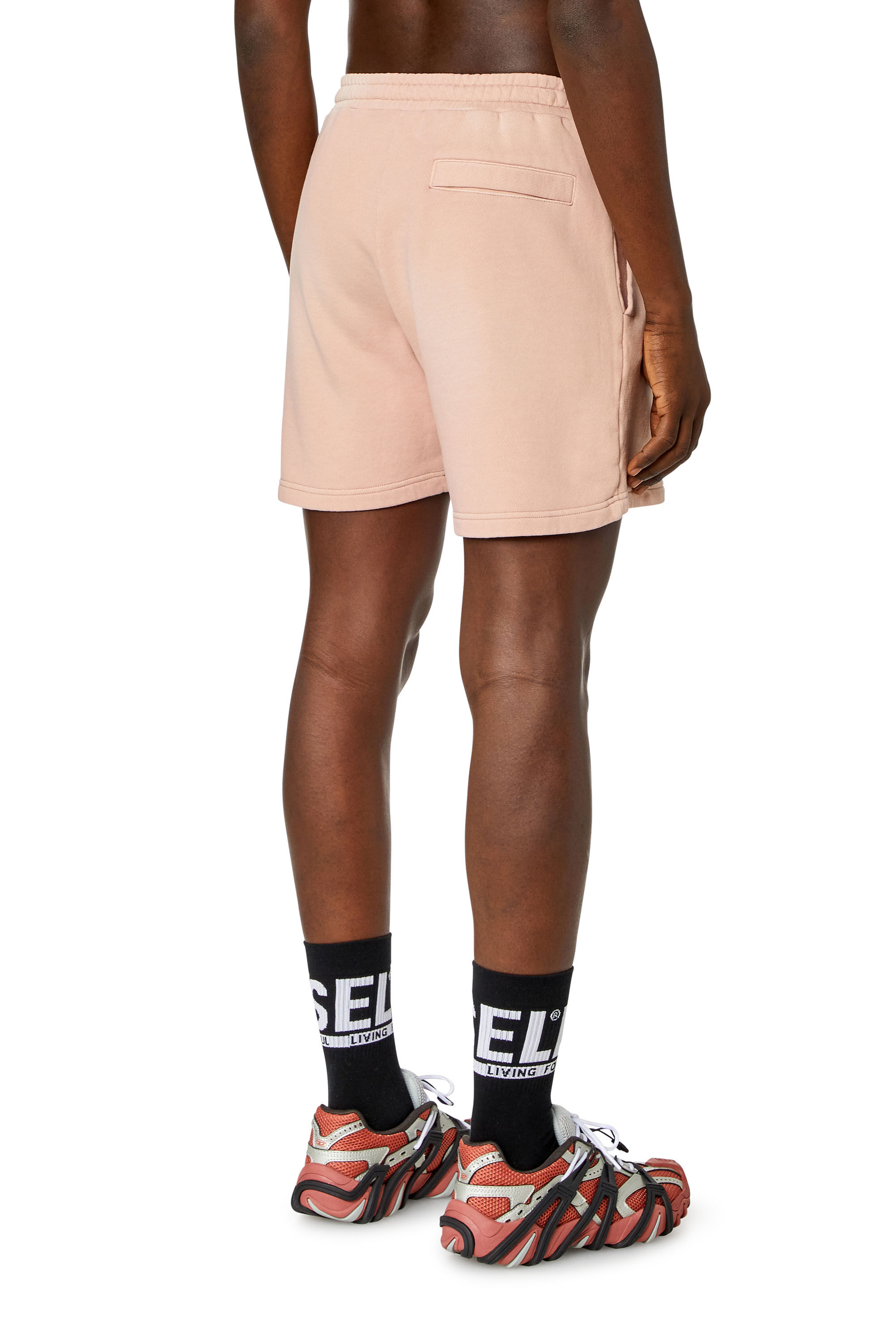 Diesel - P-STELT-N1, Man Sweat shorts with sun-faded effect in Pink - Image 2