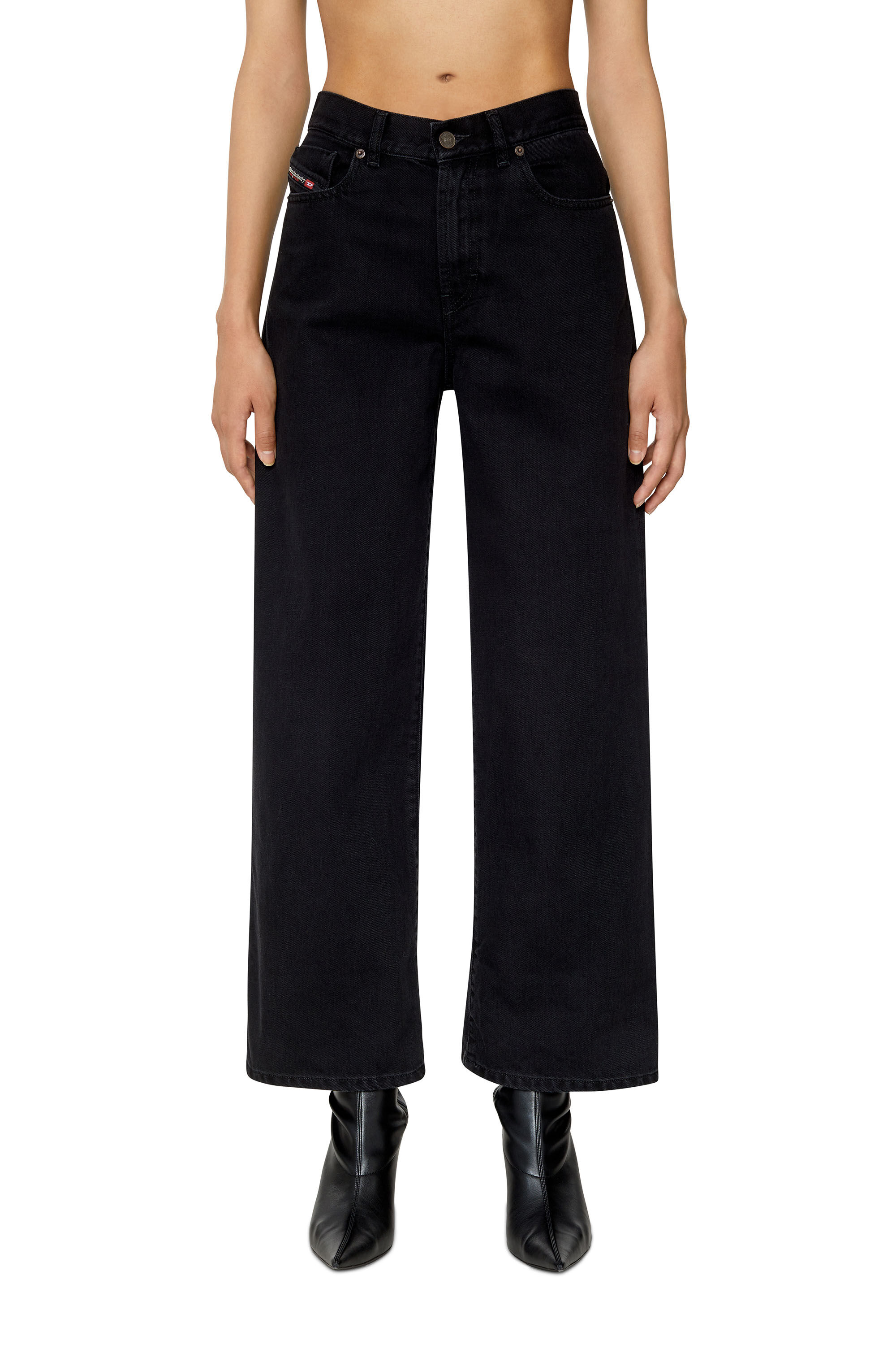 Diesel - Bootcut and Flare Jeans 2000 Widee Z09RL, Black/Dark grey - Image 3